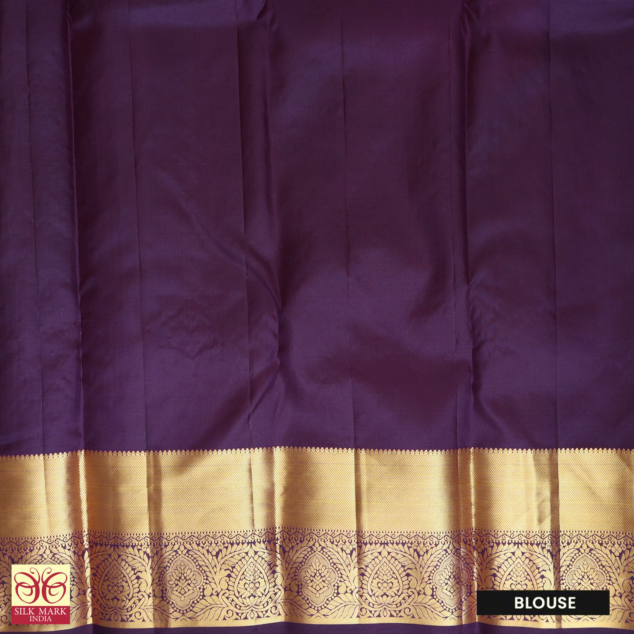 Dark Purple With Gold Zari Subalaya Wedding Silk Saree