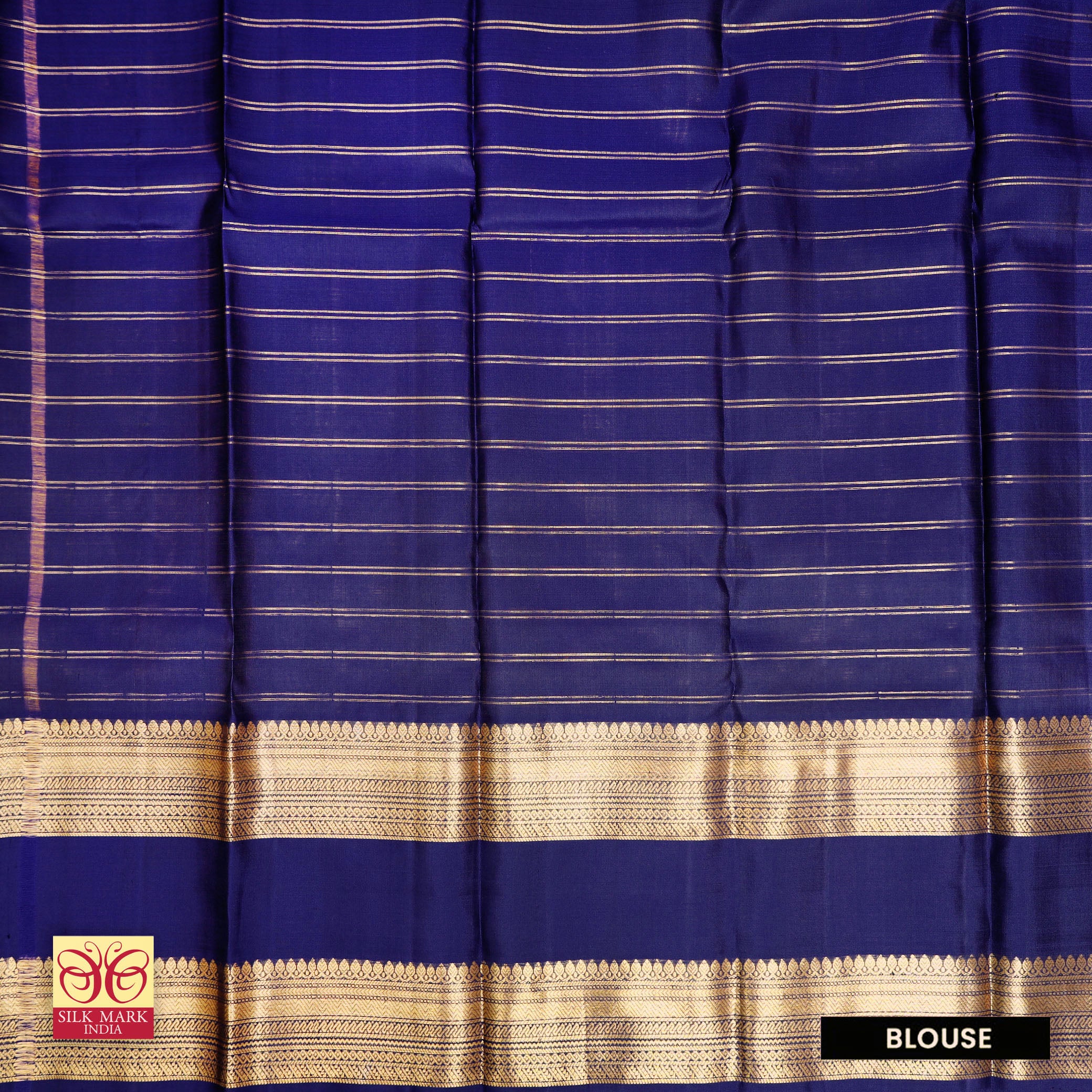 Mustard Yellow With Royal Blue Gold Zeri  Arani Wedding silk Saree