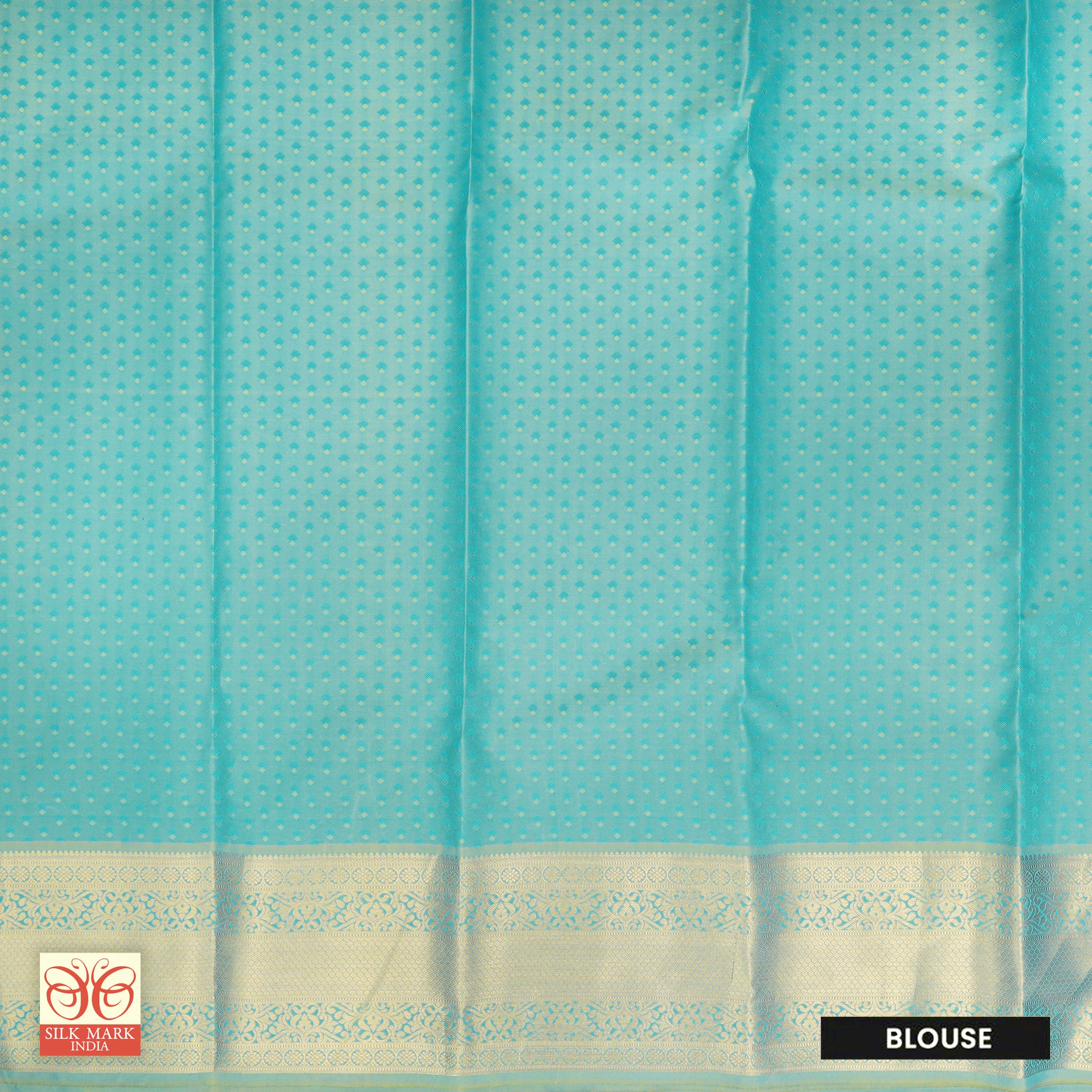 Sky BlueWith Sea Green Gold Zari Subalaya Wedding Silk Saree