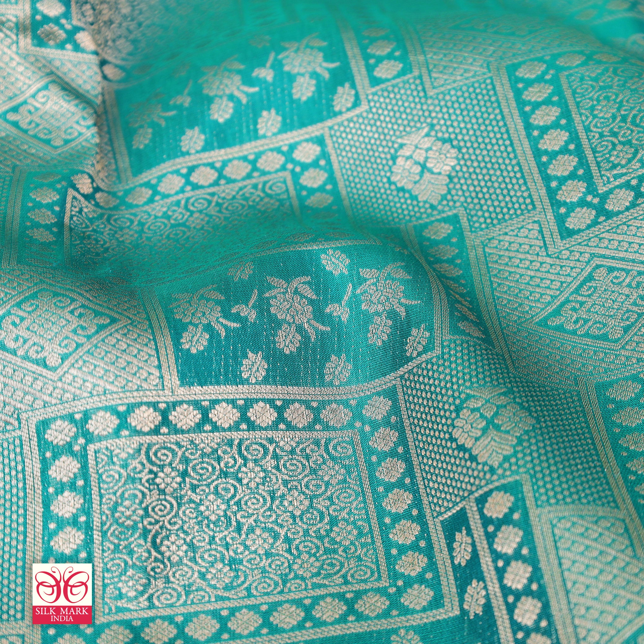 Bottle Green With Gold Zari border Subhalaya Wedding Silk Saree