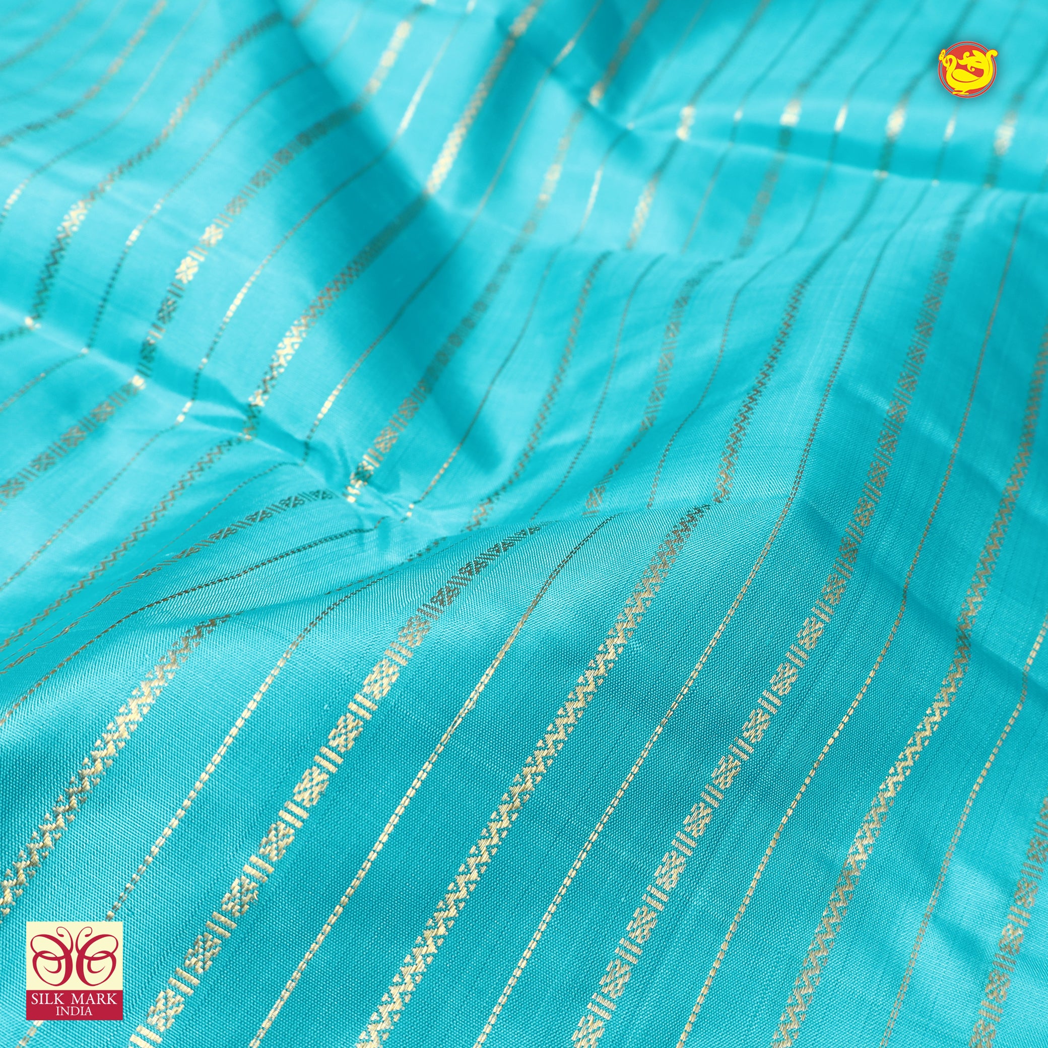 Sky Blue Silk Saree