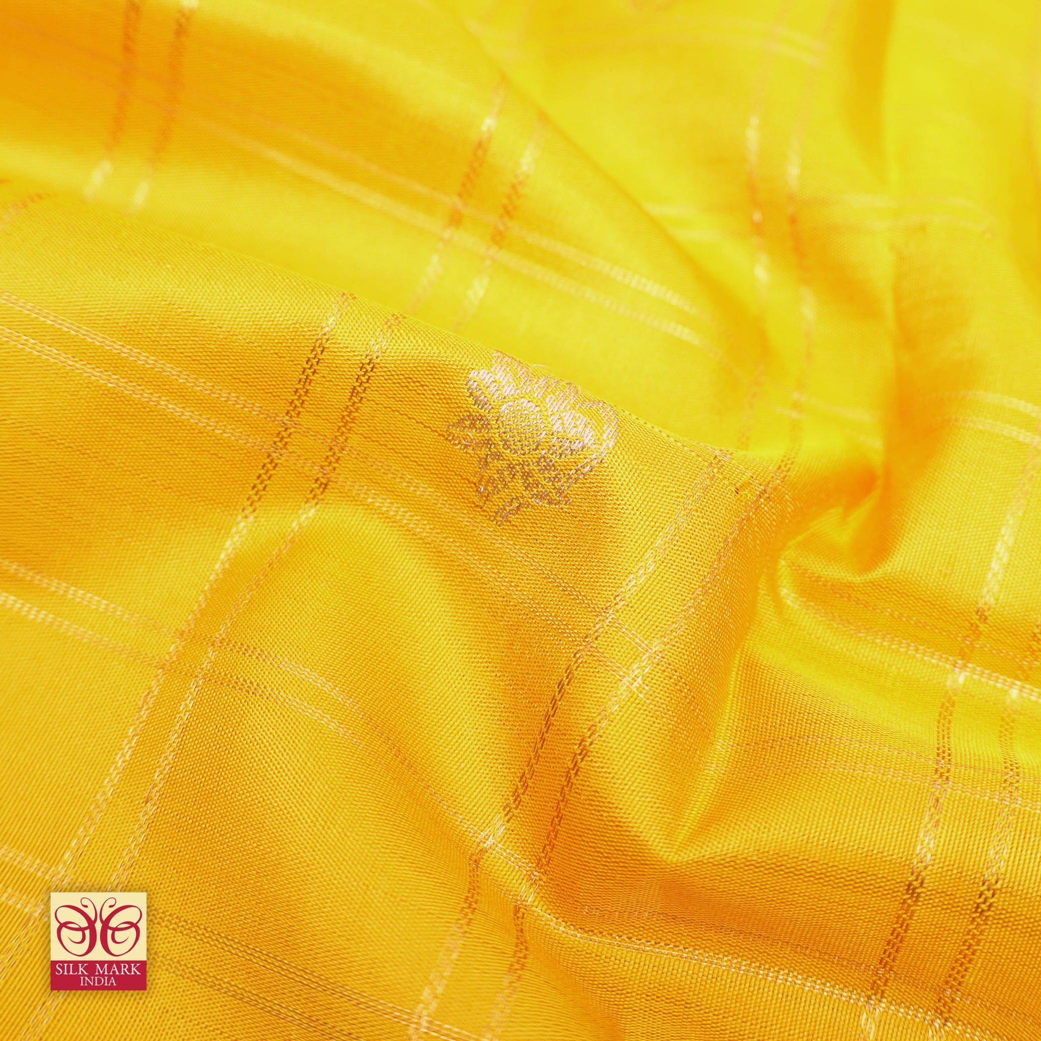 Mustard Yellow With Royal Blue Gold Zeri  Arani Wedding silk Saree