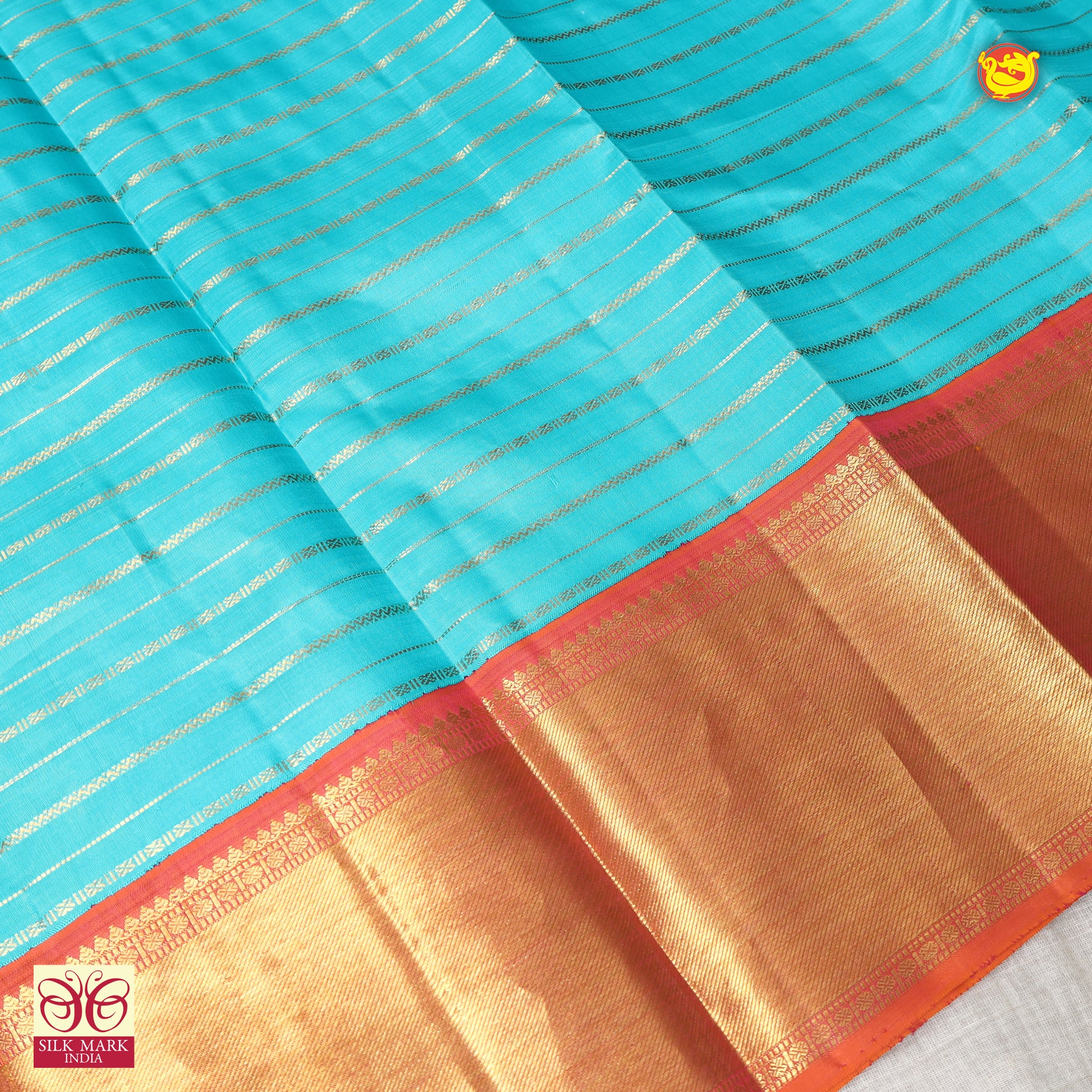 Sky Blue Silk Saree