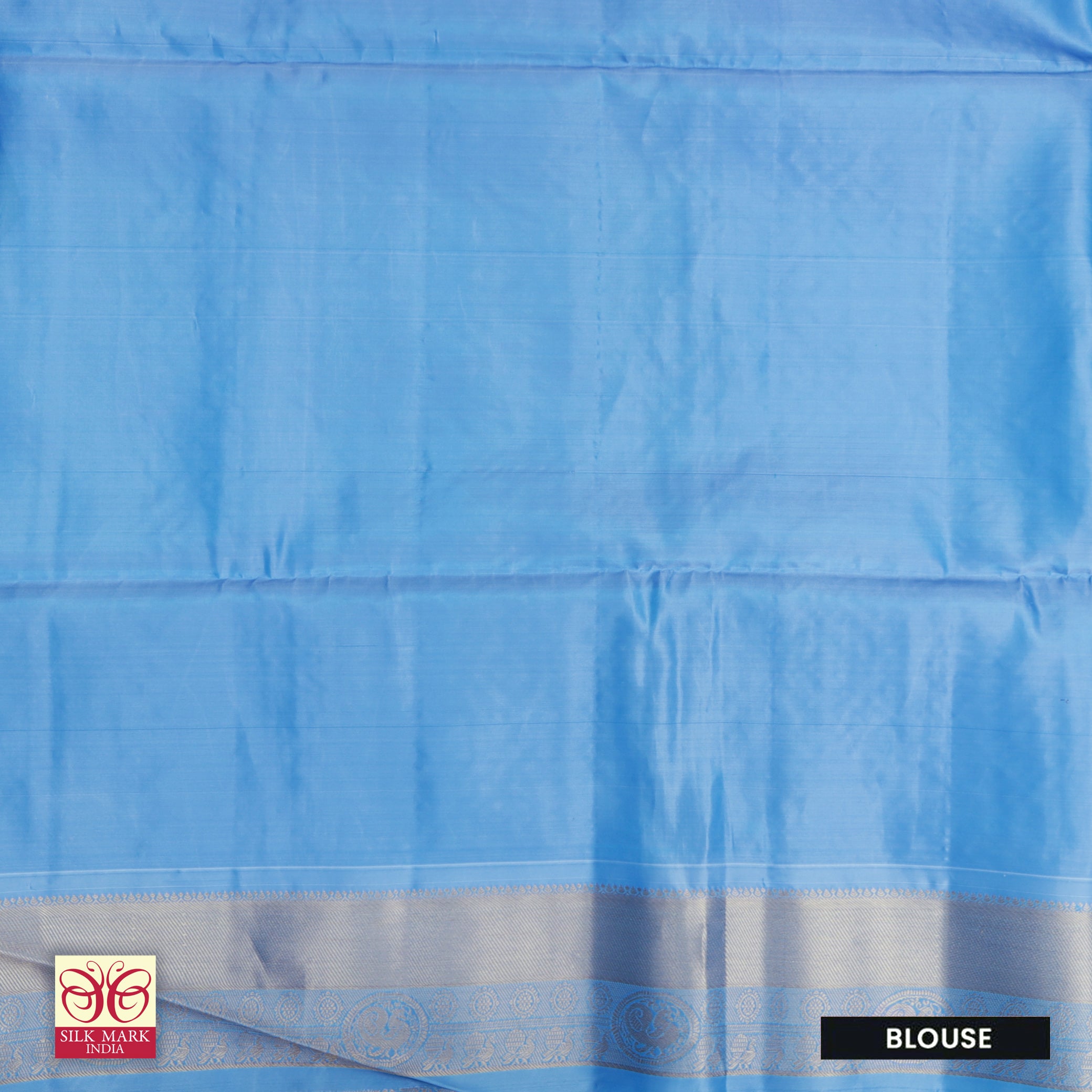 Sky Blue With Light Blue Premium Pure Soft Silk Saree