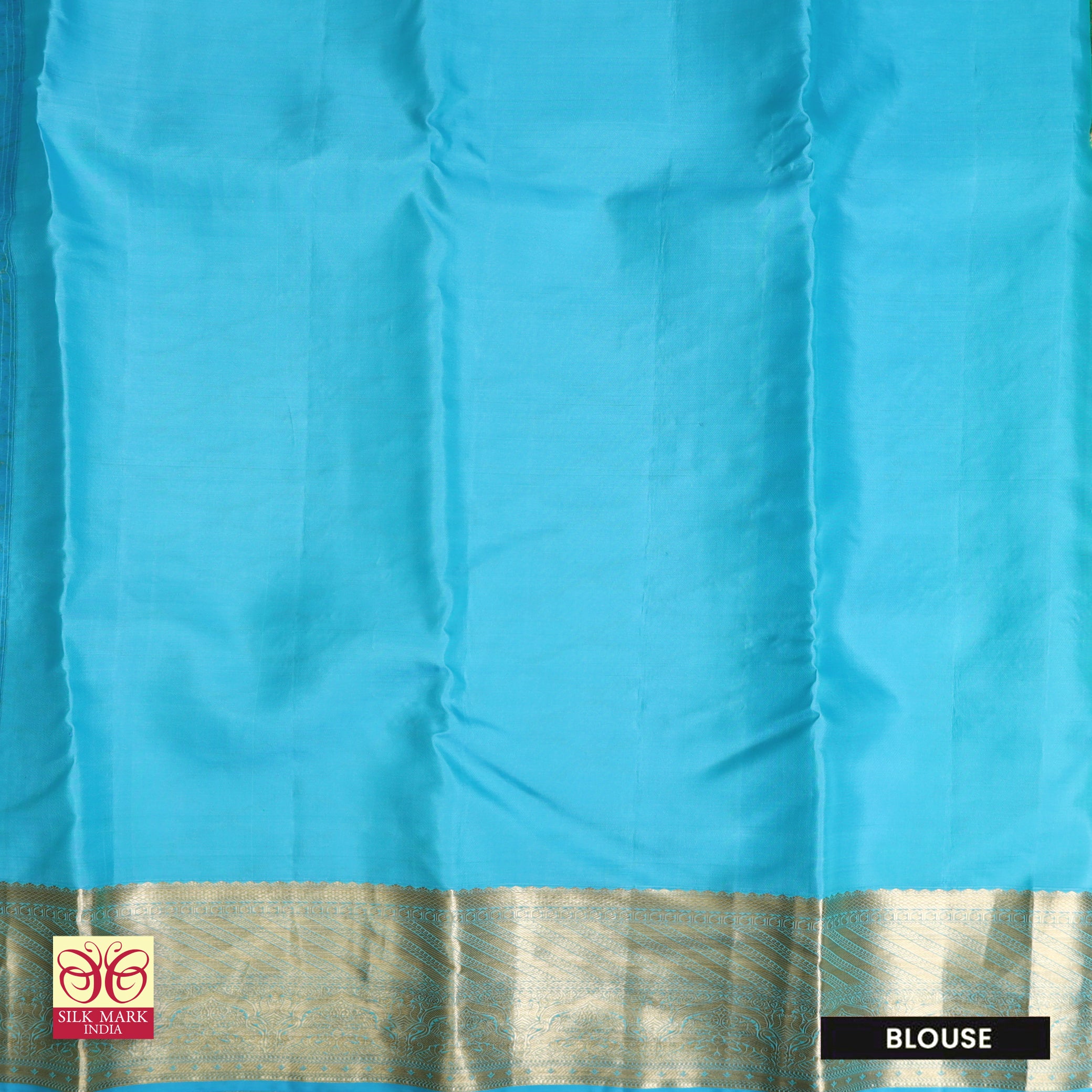 Parrot Green With Sky Blue Gold Zeri Subalaya Wedding Silk Saree