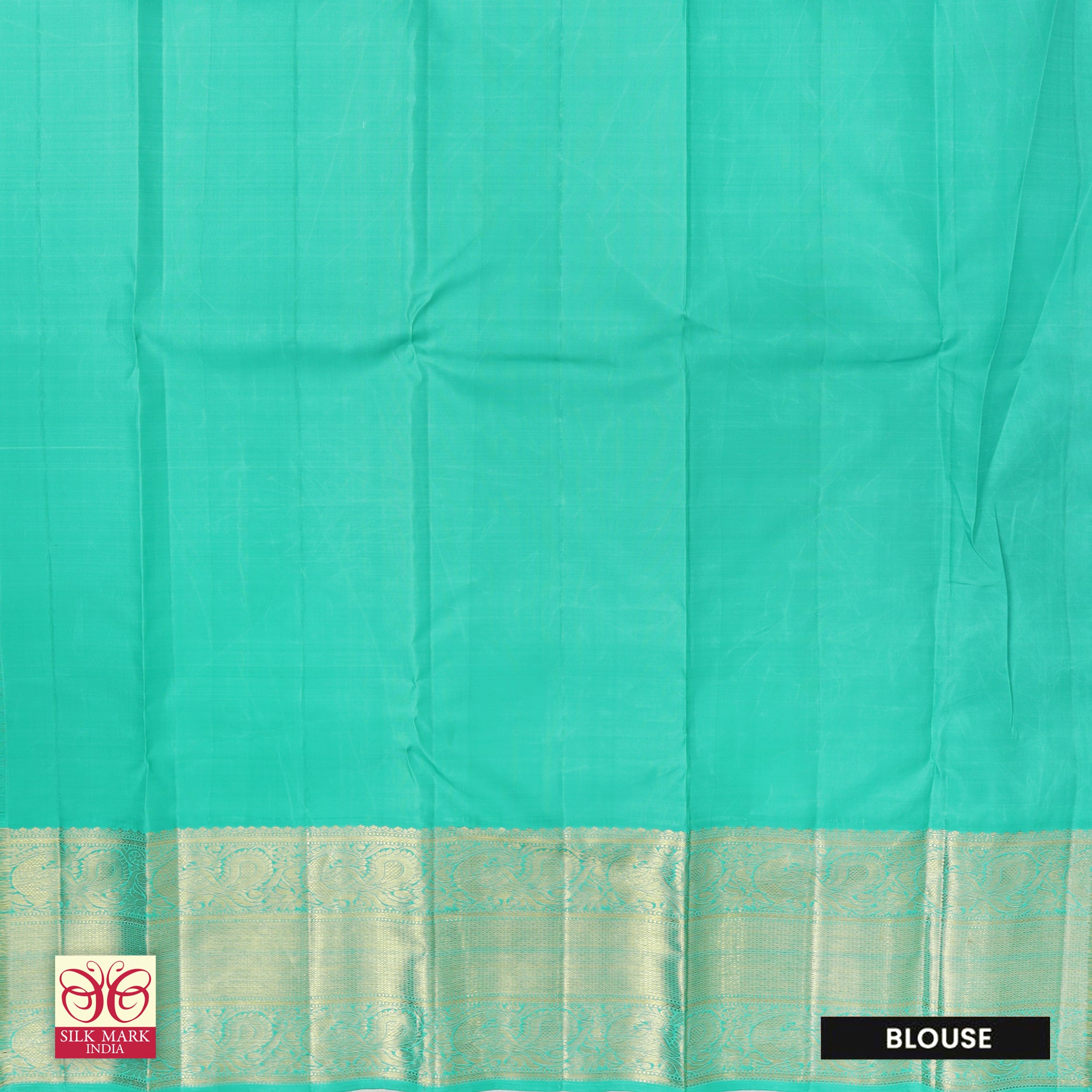 Lavender With Sea Green Gold  Zari Long border Kachipuram Wedding Silk Saree