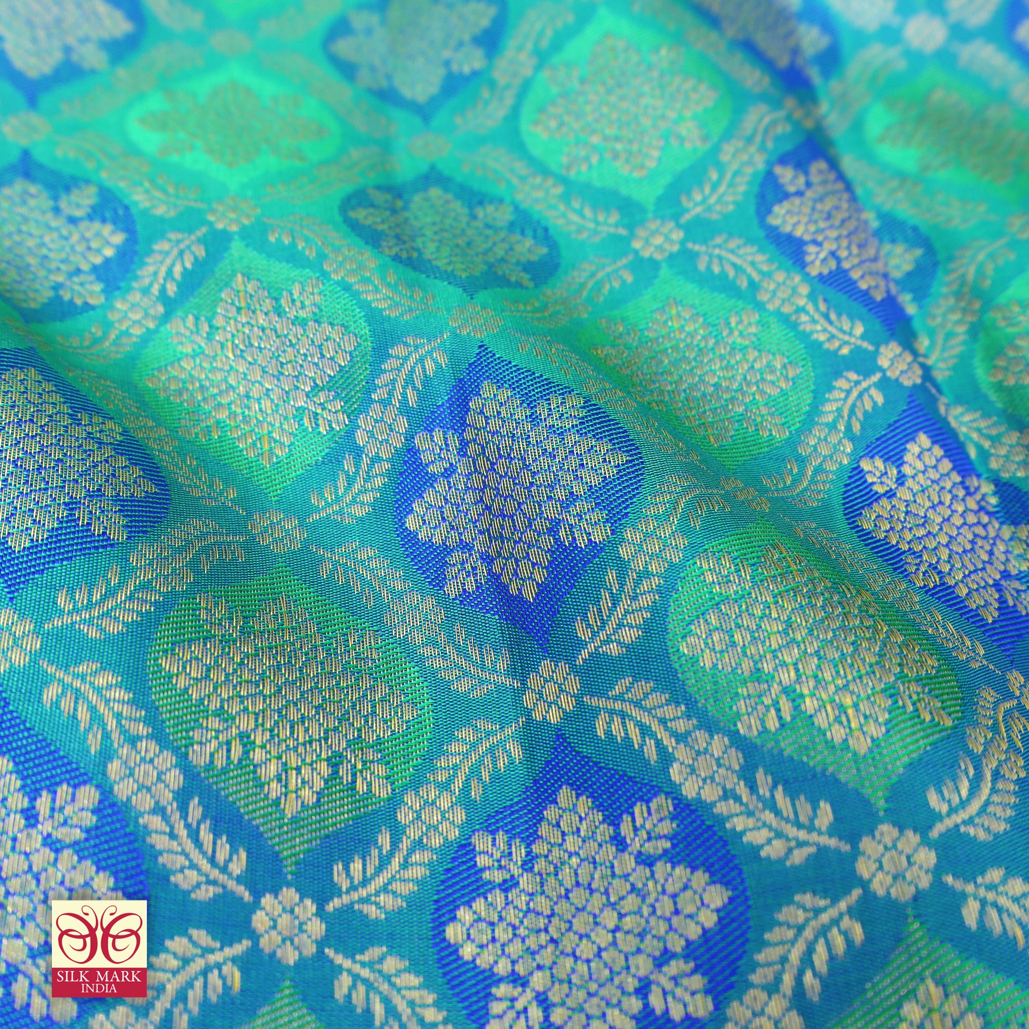 Ramar Green With Magenta Purple Gold Zari border Subhalaya Wedding Silk Saree