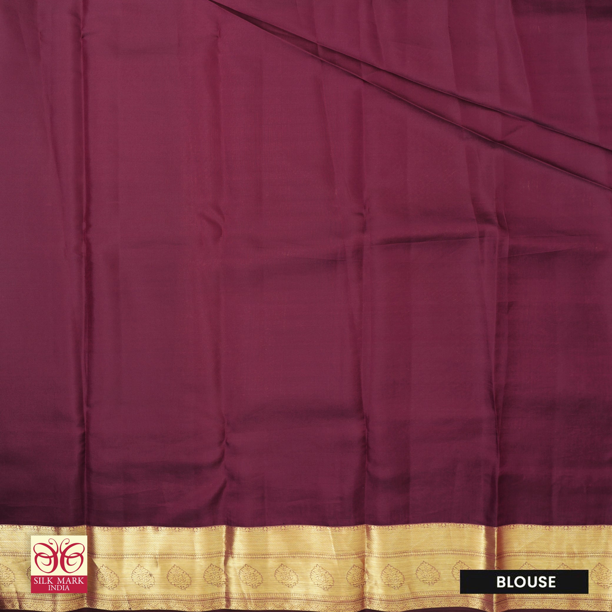 Maroon With Gold Zari border Subhalaya Wedding Silk Saree
