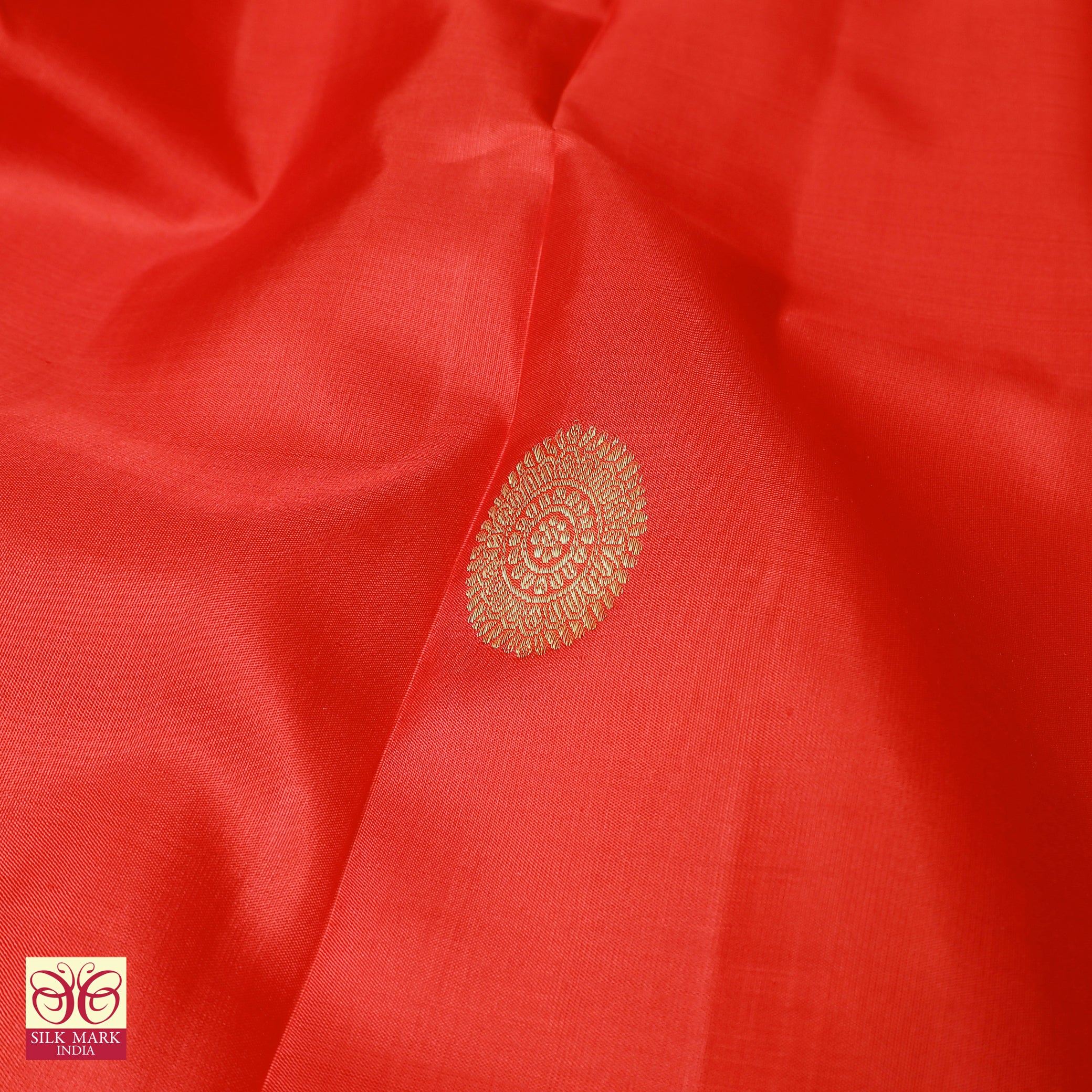 Red Gold Zari Silk Saree
