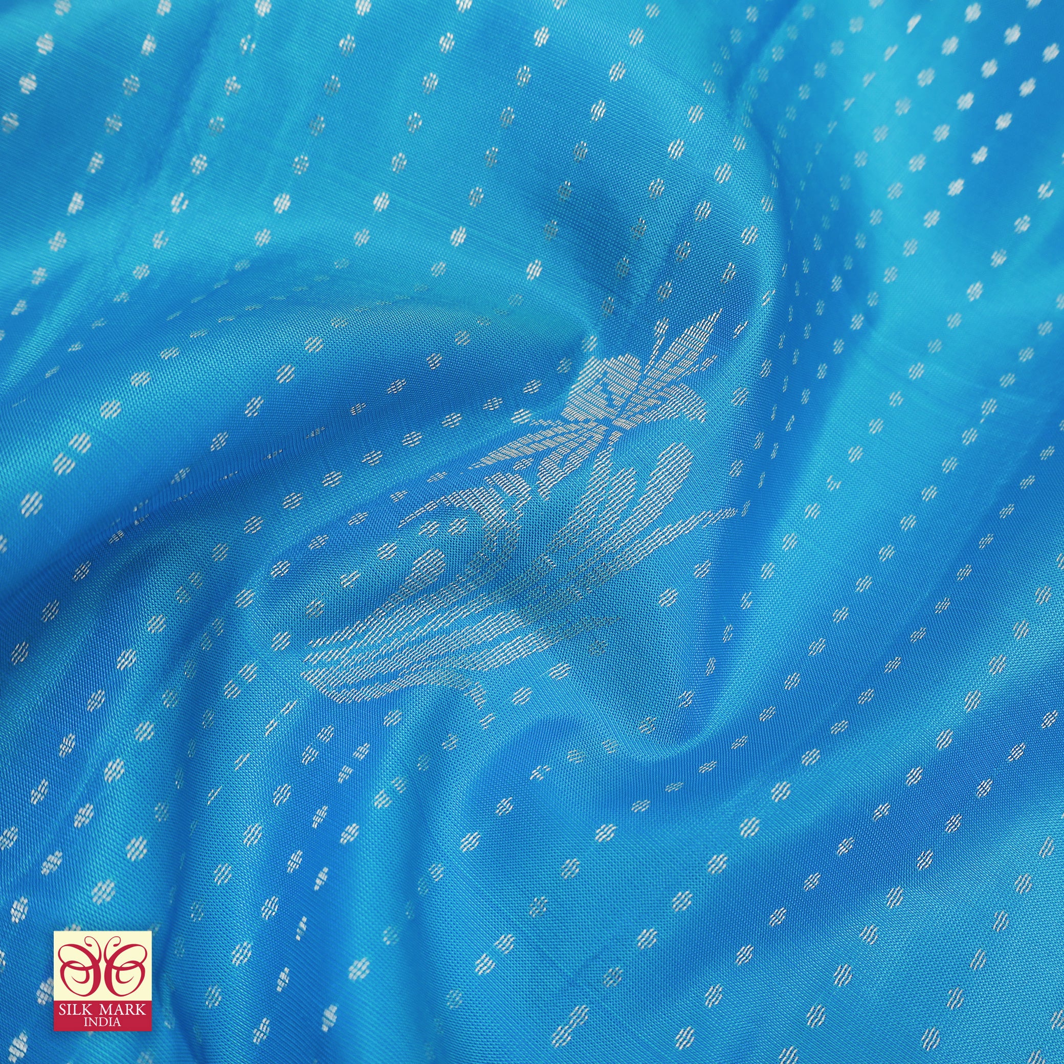Sky Blue With Light Blue Premium Pure Soft Silk Saree