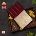 Maroon Gold Silk Saree