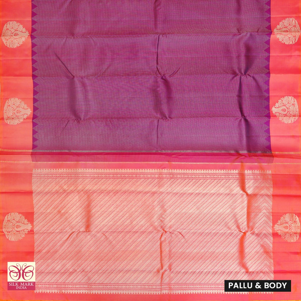 Violet Coral Bridal Saree