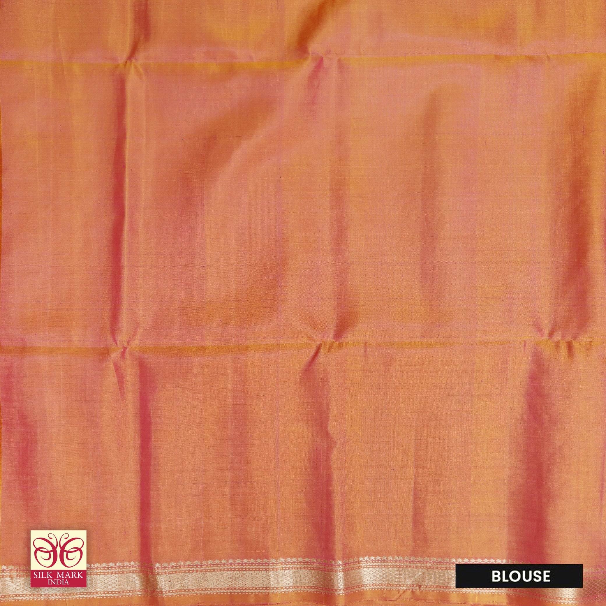 Magenta Pink With Orange Premium Pure Soft Silk Saree