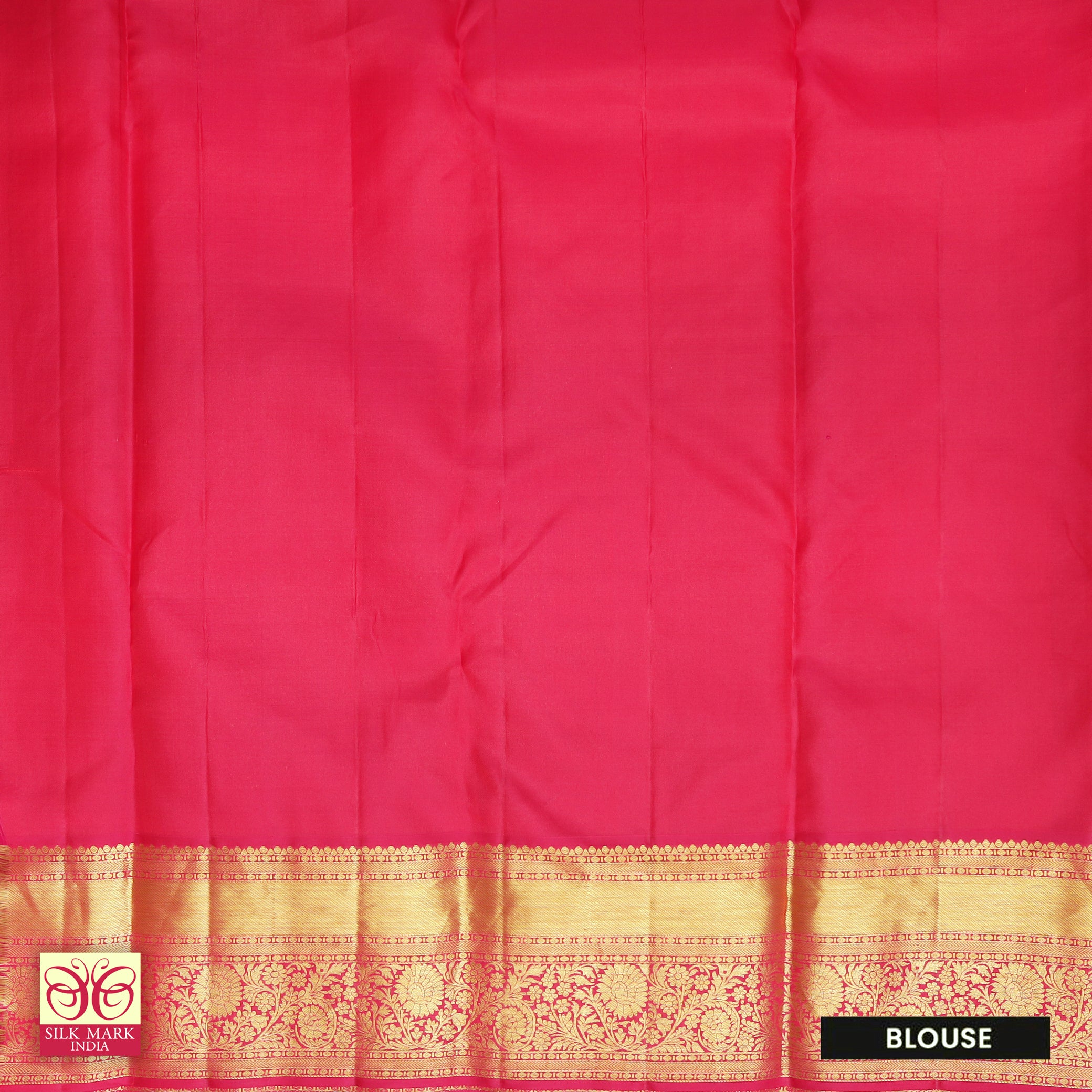 Parrot Green With Rani Pink Gold Zari border Subalaya Wedding Silk Saree