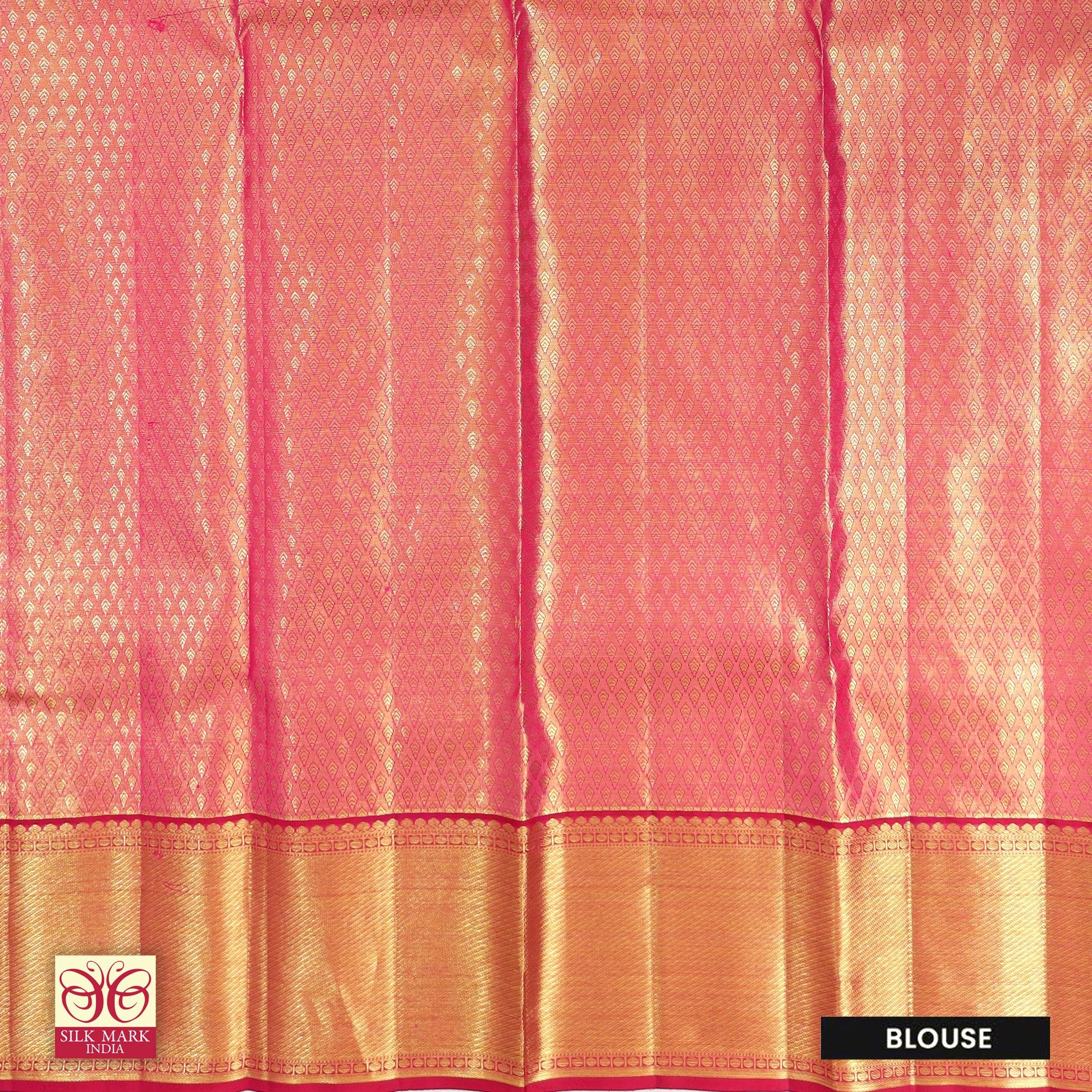 Golden ColorWith RedGold Zari border TissueWedding Silk Saree
