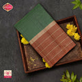 Bottle Green With Brown Gold Zeri  Arani Wedding silk Saree