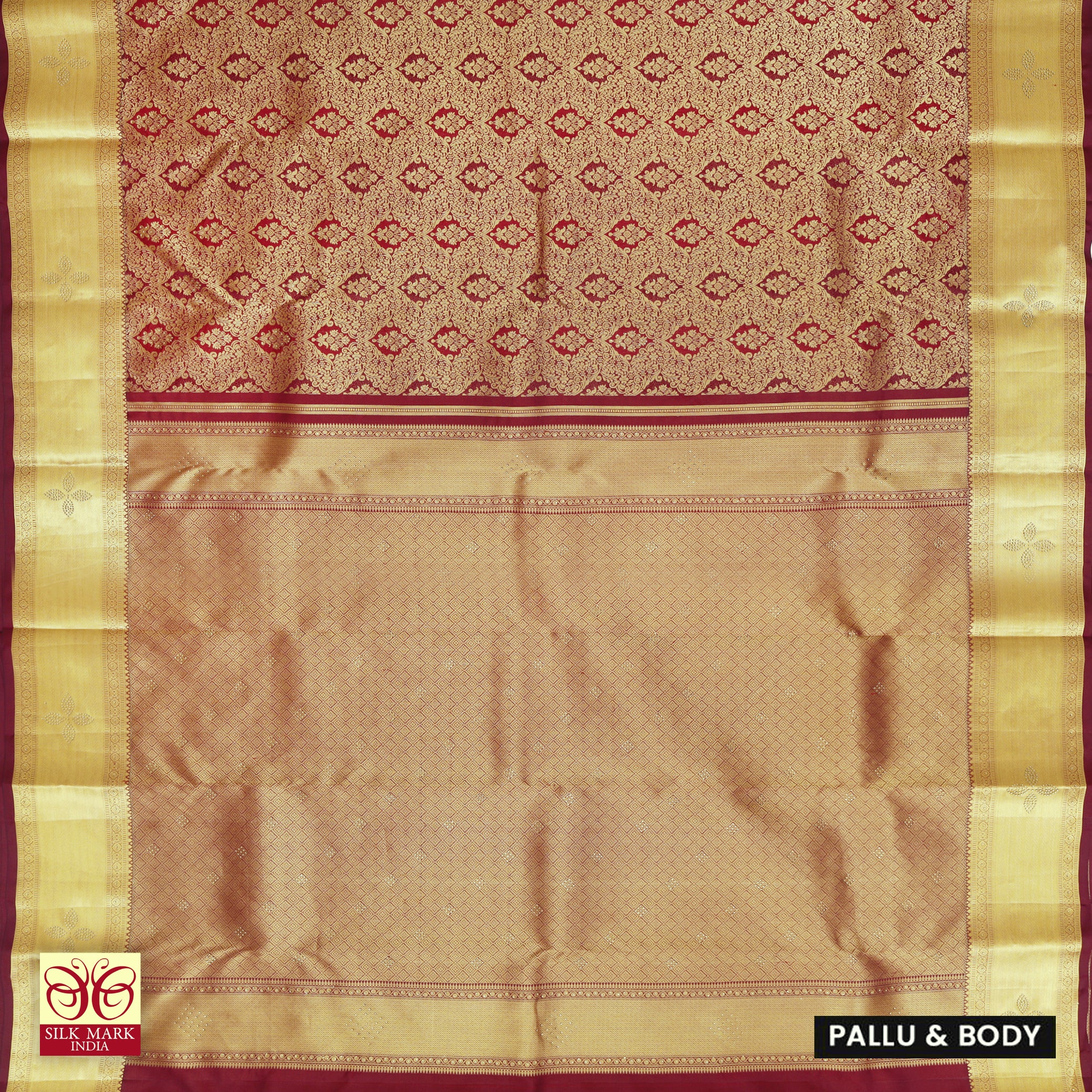 Maroon With Gold ZariWedding Subalaya Silk Saree