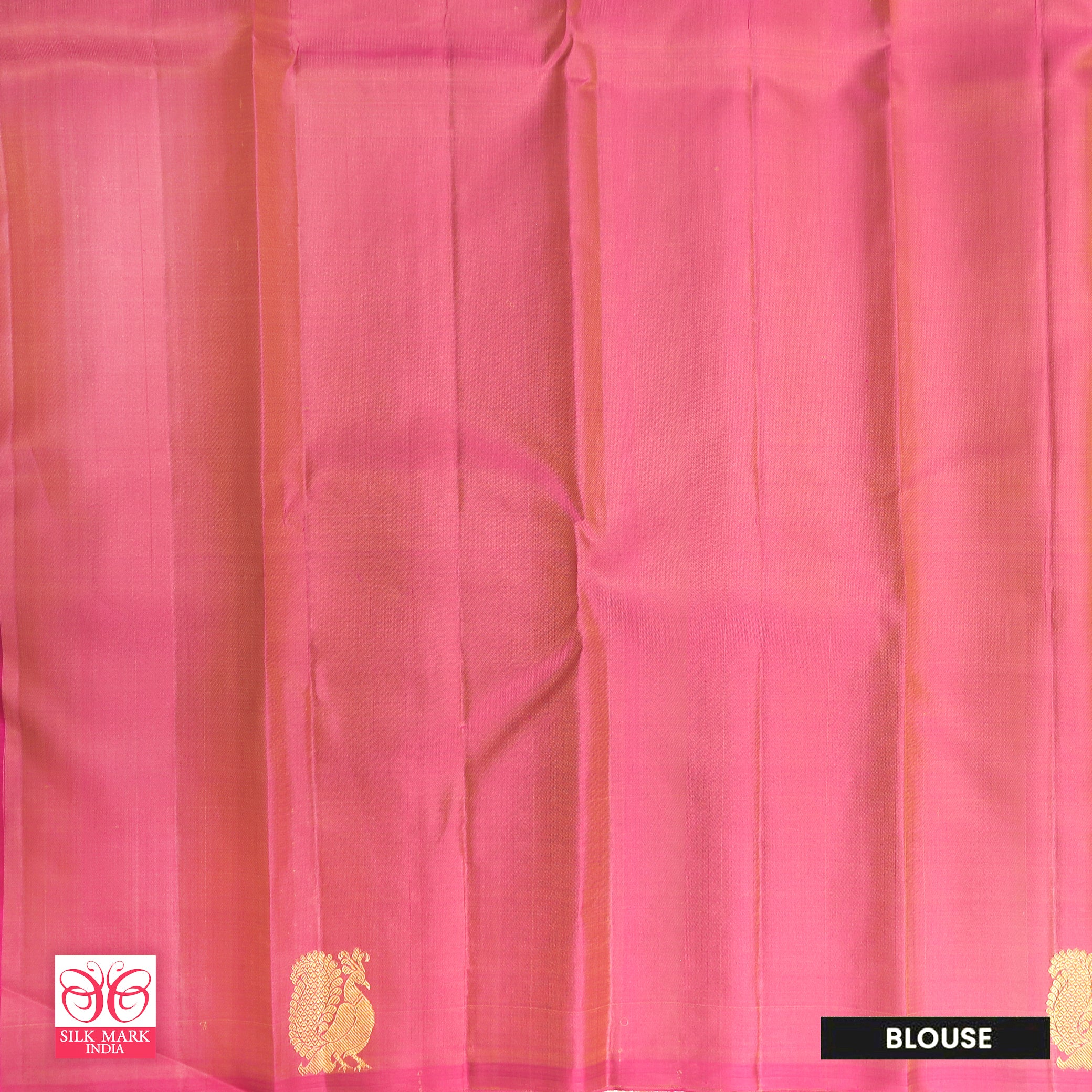 Off White WithPink Kanchipuram Pure Soft Silk Saree