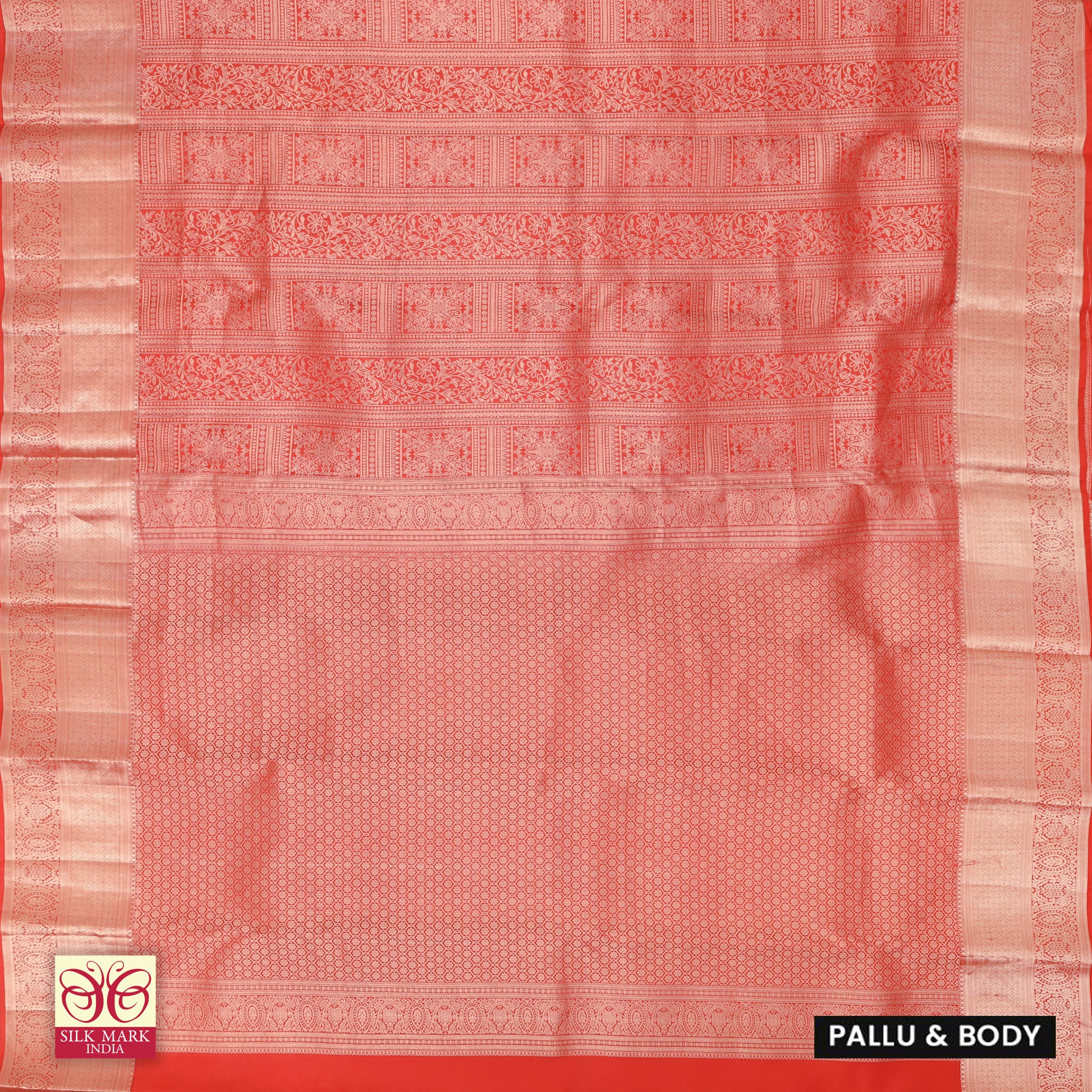 Red With Gold Zari border Subhalaya Wedding Silk Saree