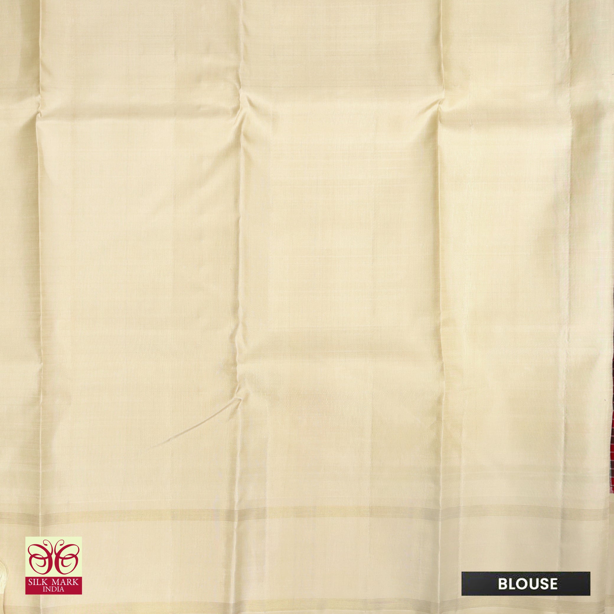 Cream Checked Heritage Saree