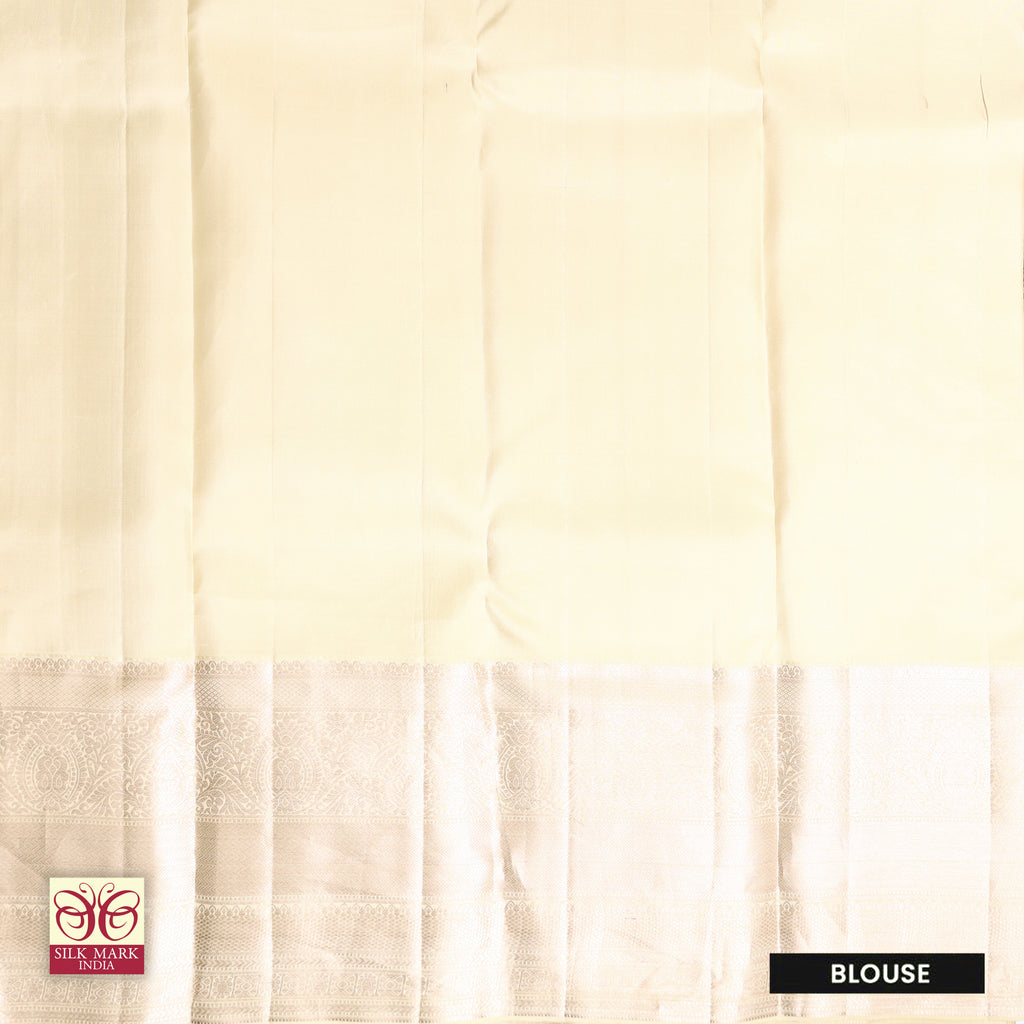 Maroon With Cream Colour Gold Zeri Subalaya Wedding Silk Saree