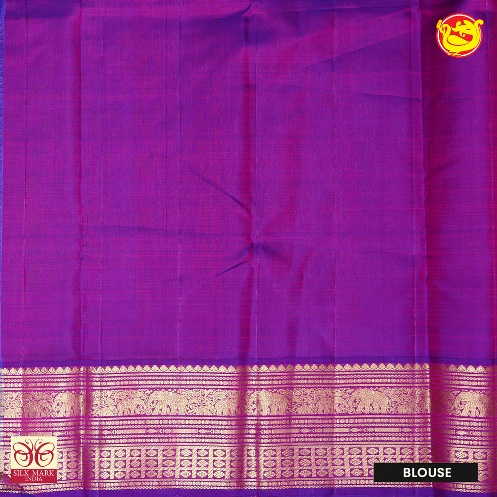 Parrot Green Zari Saree