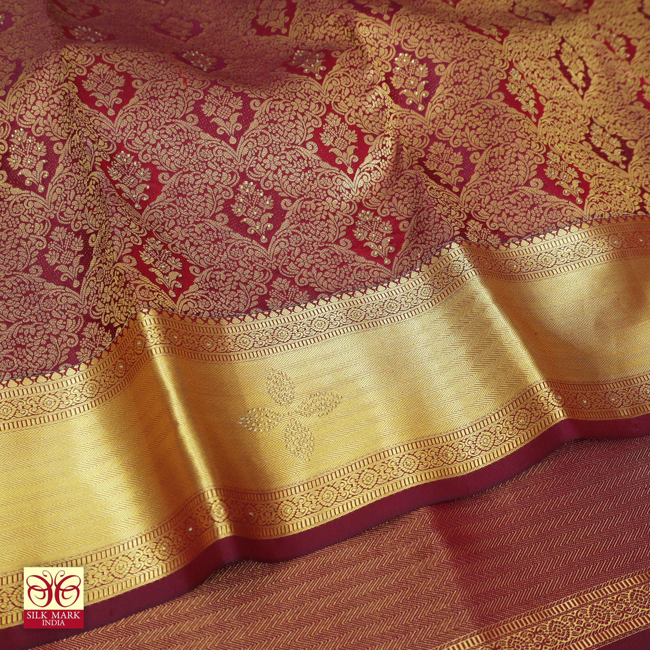 Maroon With Gold ZariWedding Subalaya Silk Saree