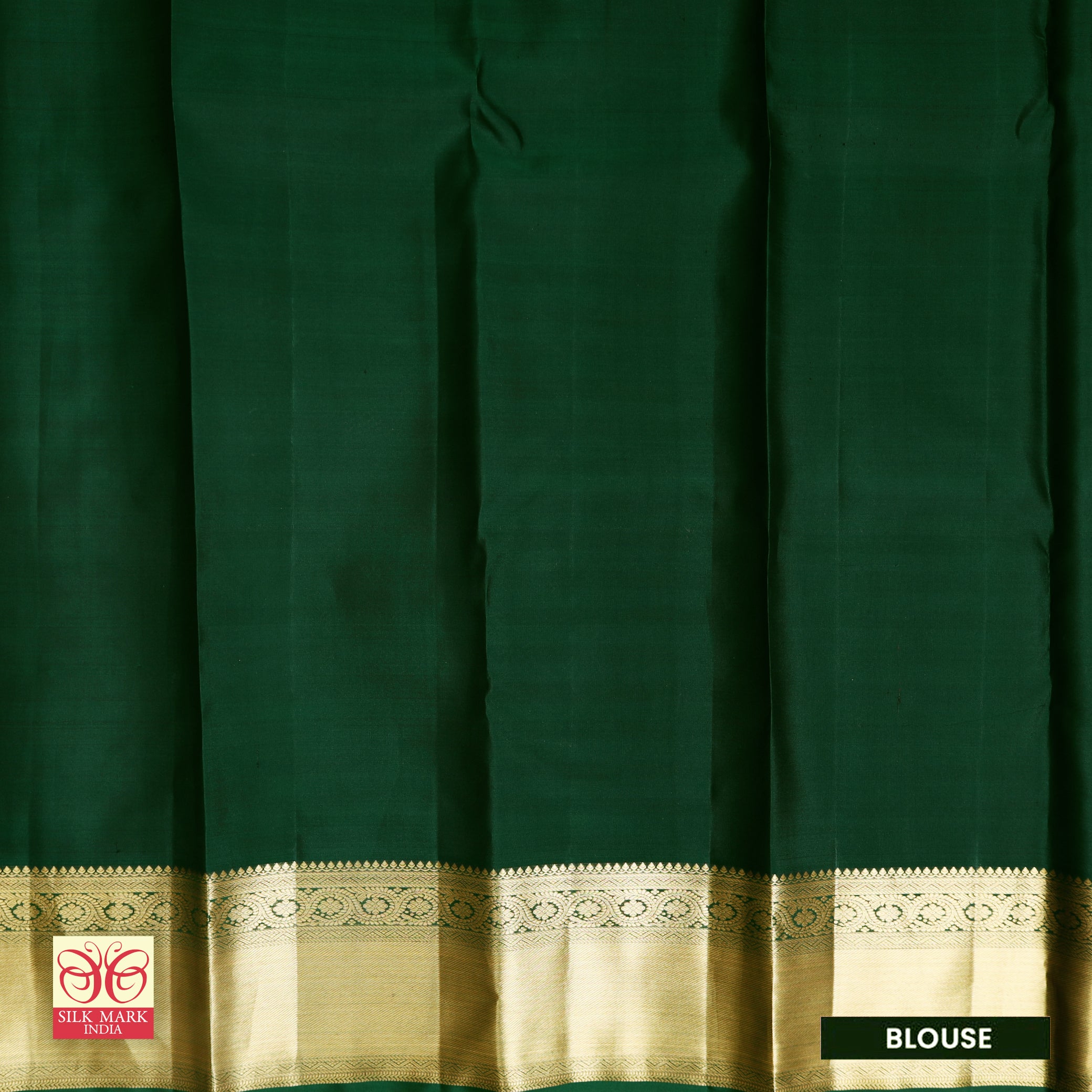 Bottle Green With  Gold Zeri Subalaya Wedding Silk Saree