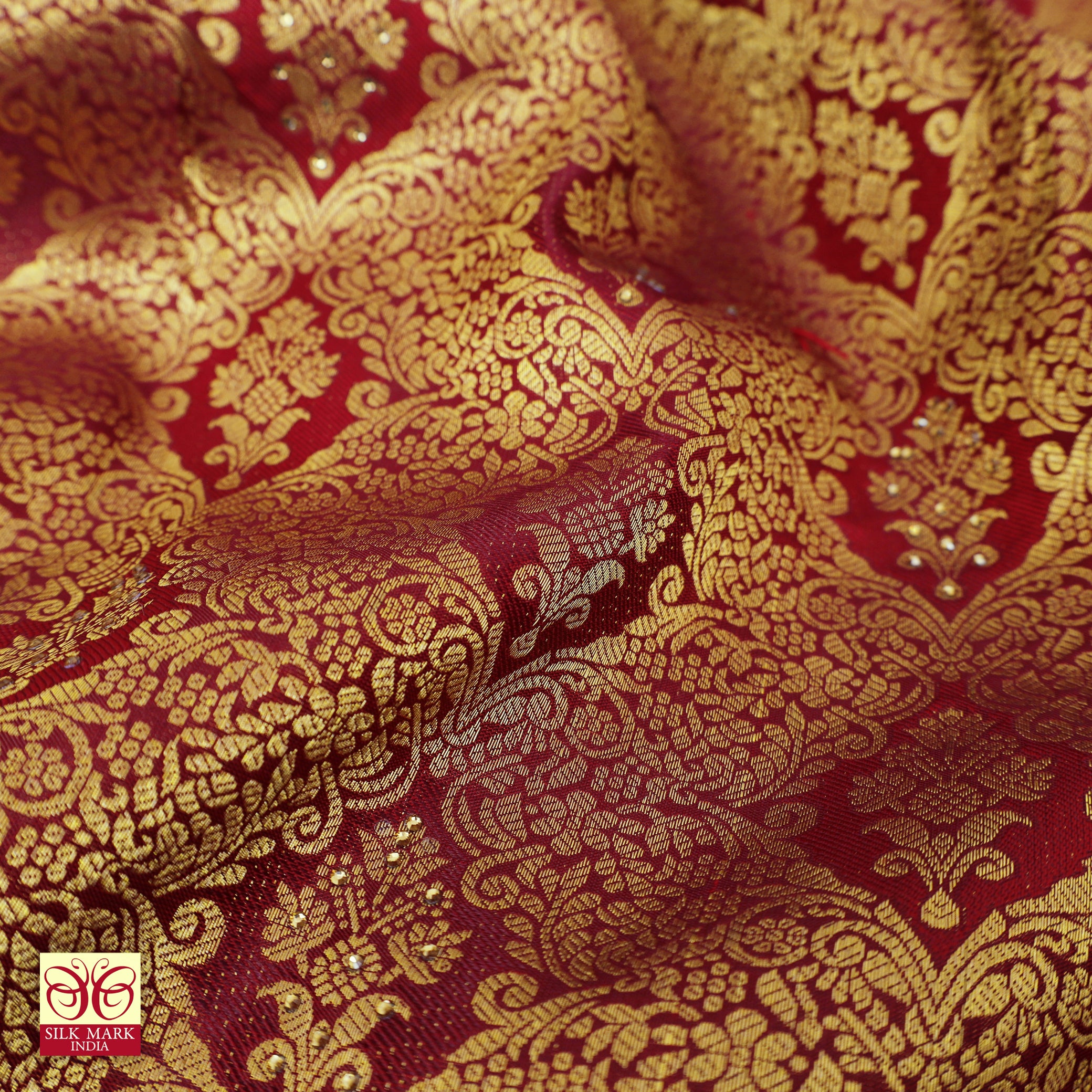 Maroon With Gold ZariWedding Subalaya Silk Saree