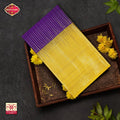 Purple Mustard Zari Bridal Saree