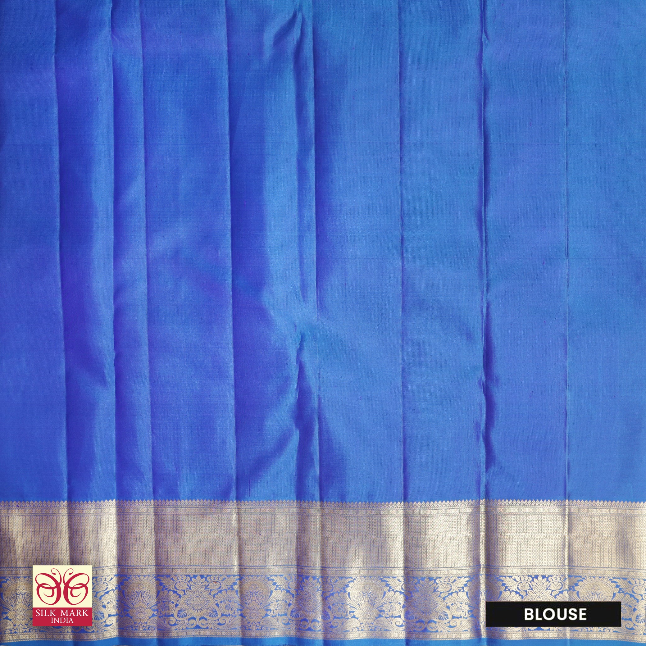 Lavender With Royal Blue Gold Zari Border Subalaya Wedding Silk Saree