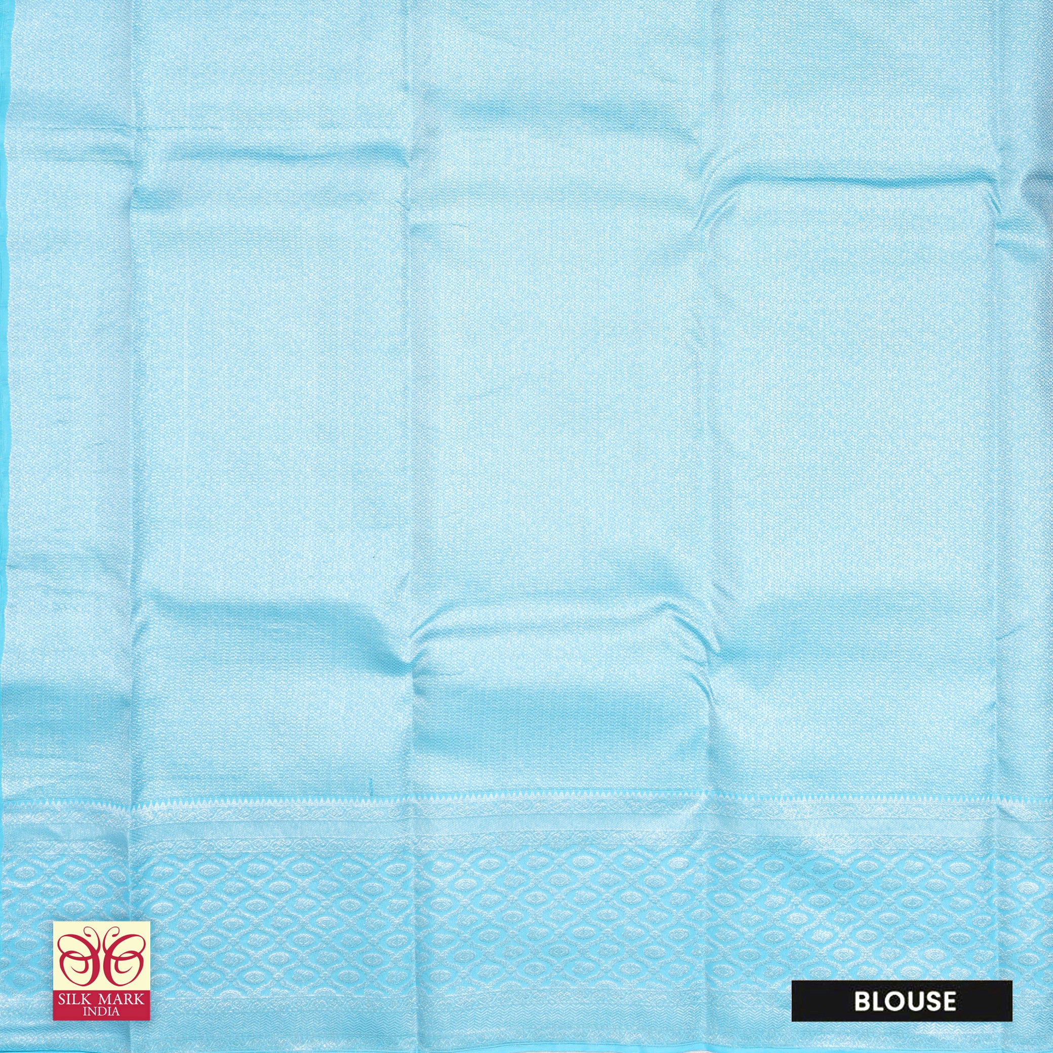 Ice BlueWith Sky Blue Silver Zari border Subhalaya Wedding Silk Saree
