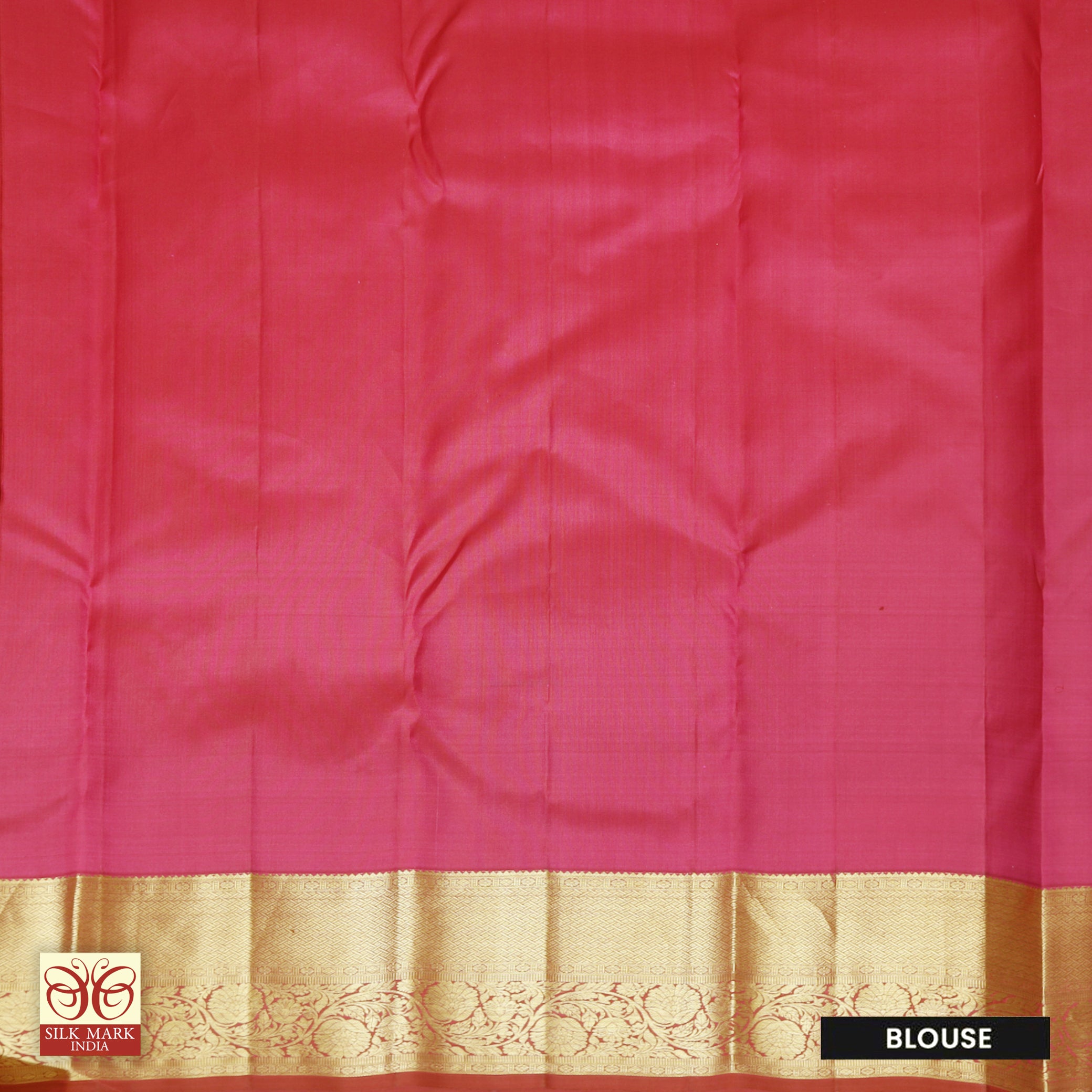 Light BlueWith Rani Pink Gold Zari border Subalaya Wedding Silk Saree