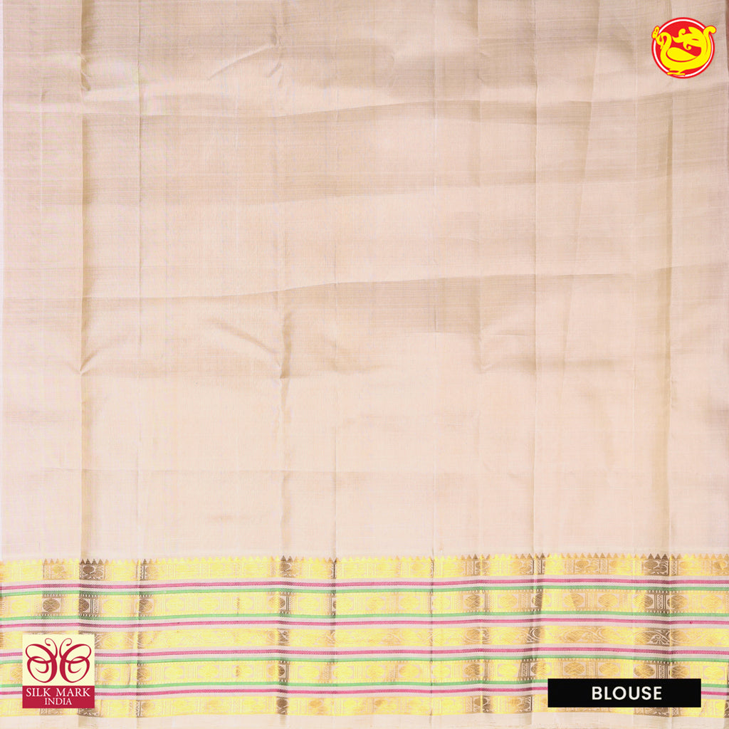 Rani Pink Silk Saree