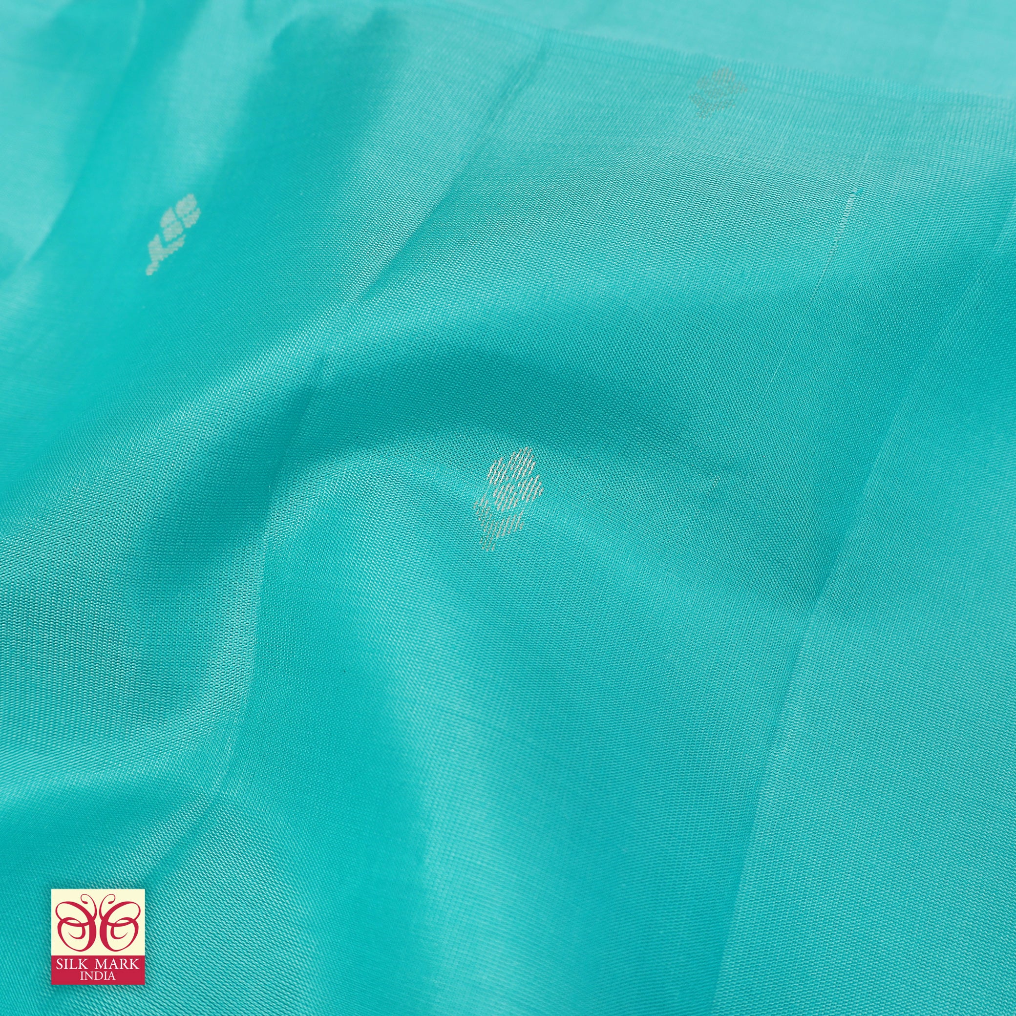 Turquoise Blue With Deep Purple Premium Pure Soft Silk Saree