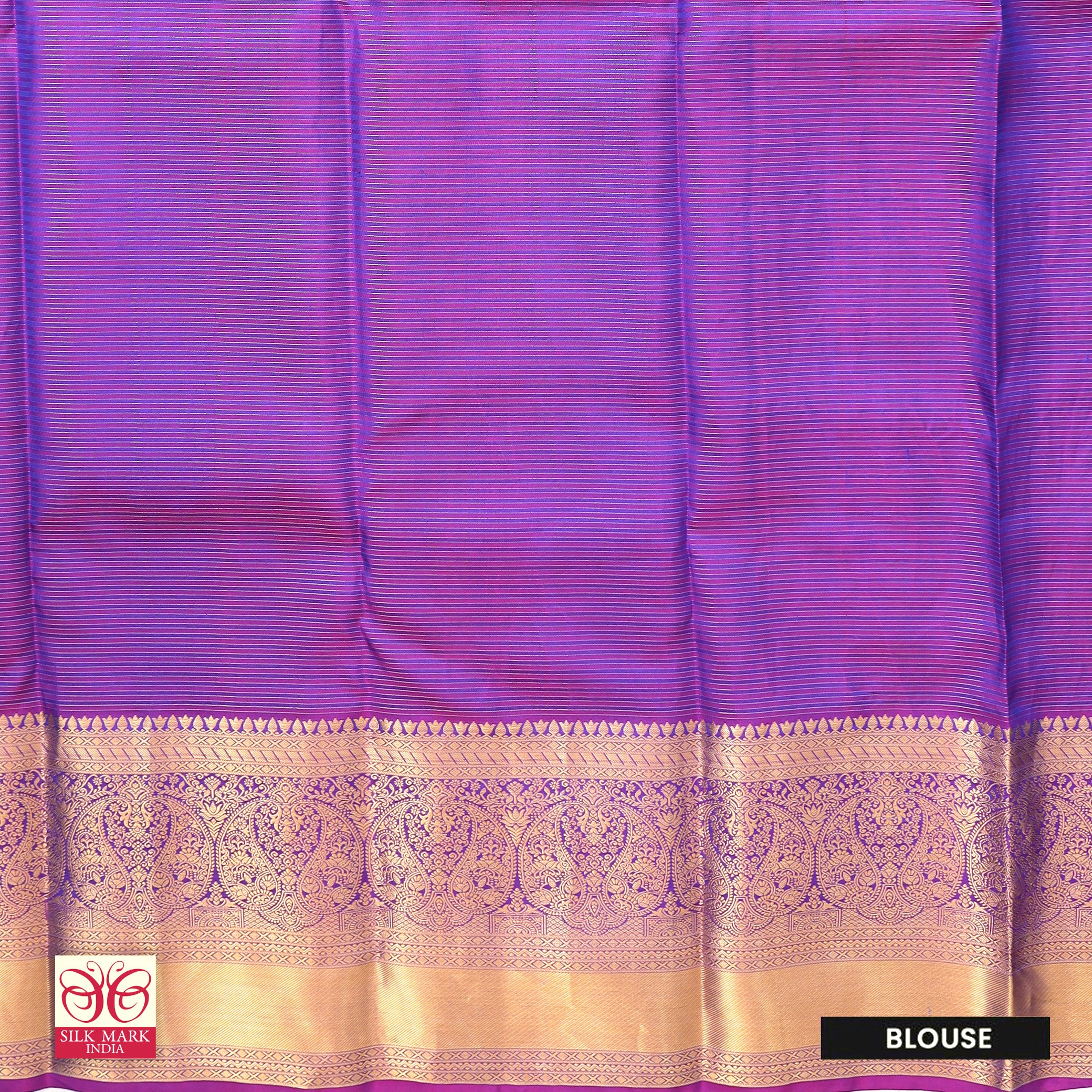 Green With Magenta Pink Kanchipuram Pure Soft Silk Saree
