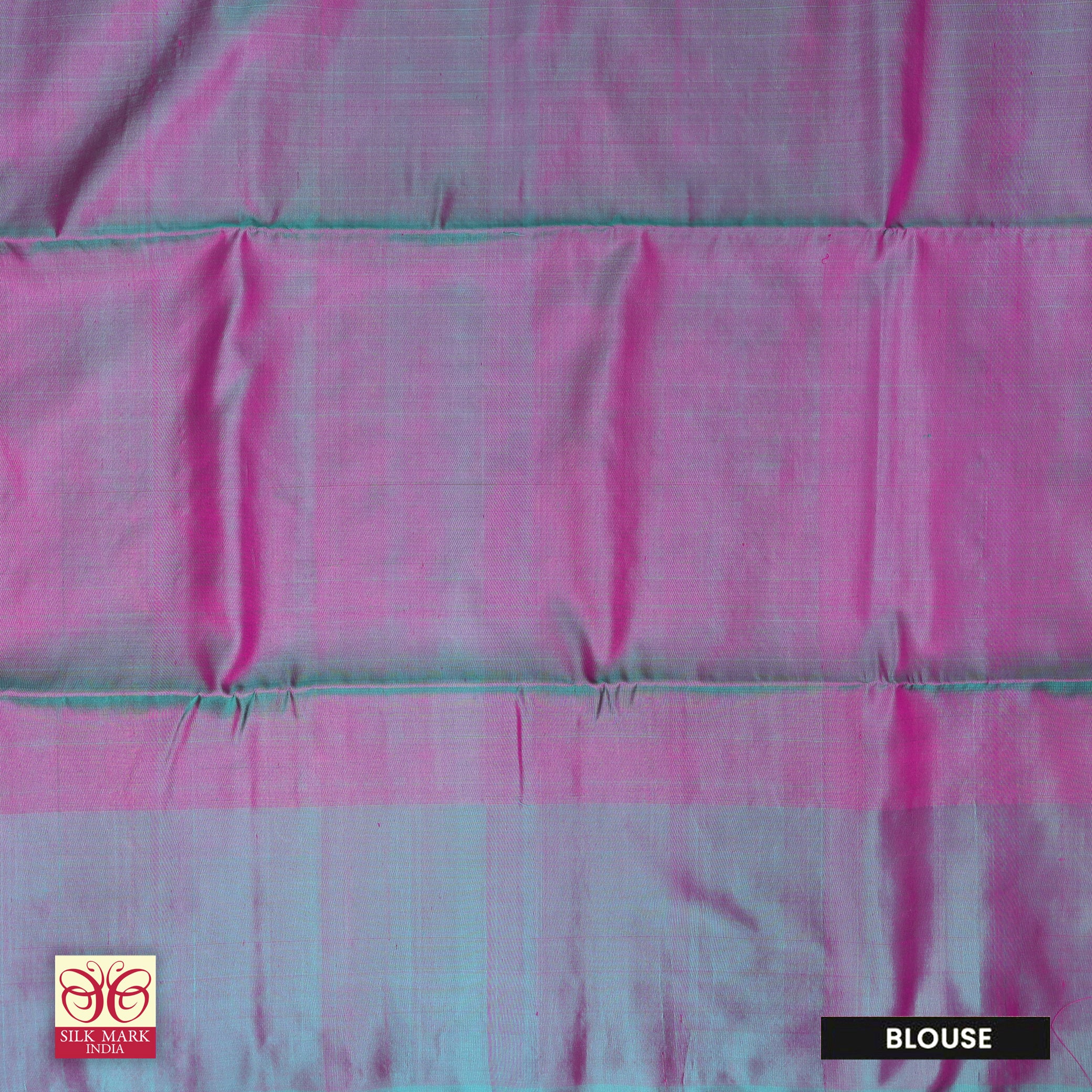 Peach Pink With Dual- Tone Violet Premium Pure Soft Silk Saree