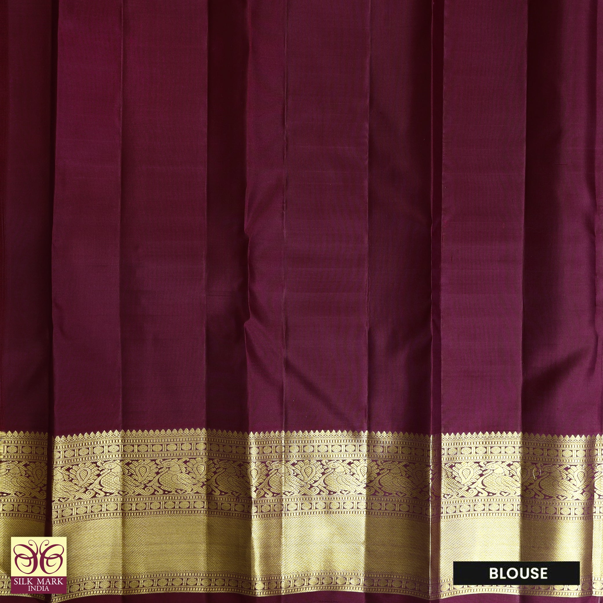 Maroon With Gold Zeri border Subalaya Wedding Silk Saree