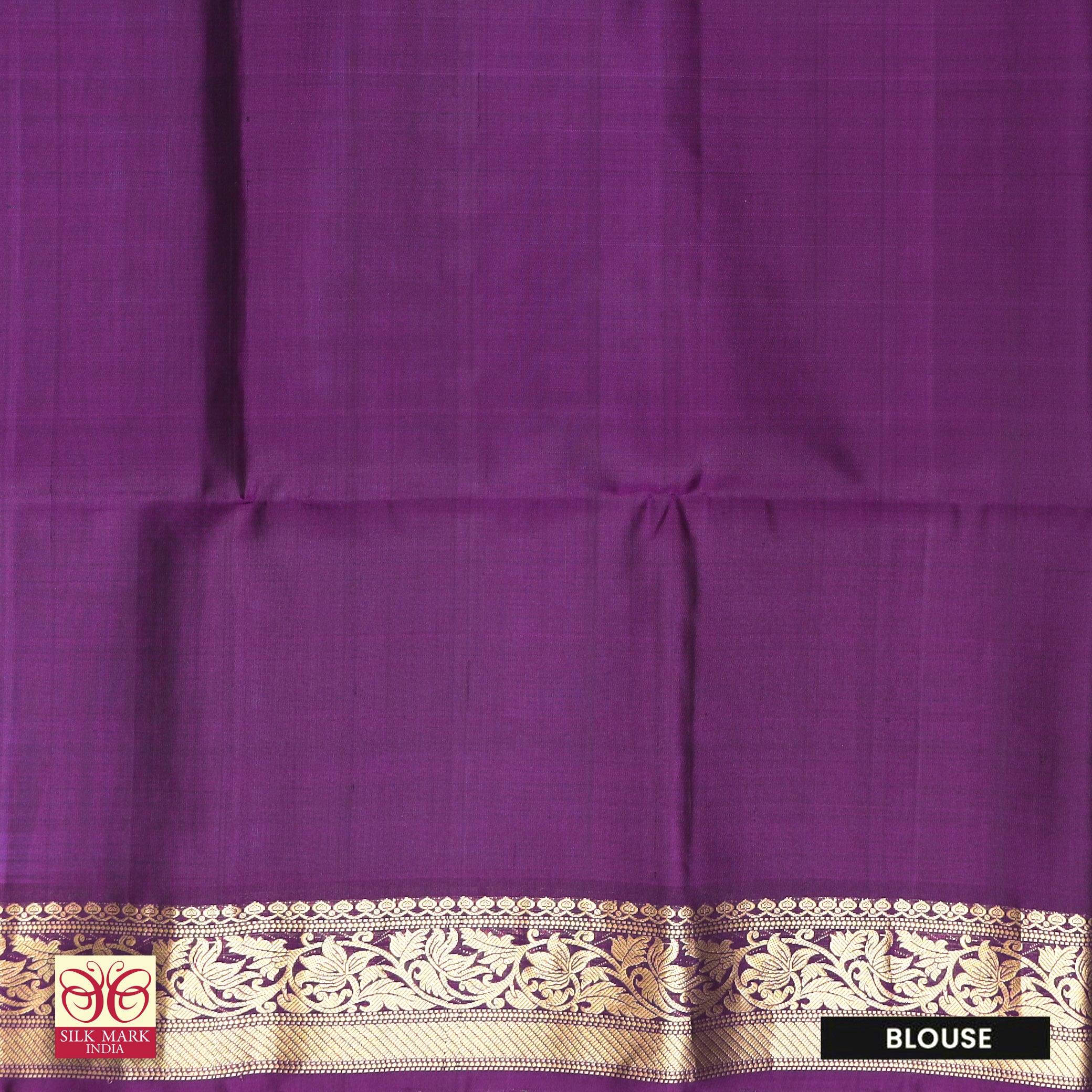 Blue With Deep Purple Premium Pure Soft Silk Saree