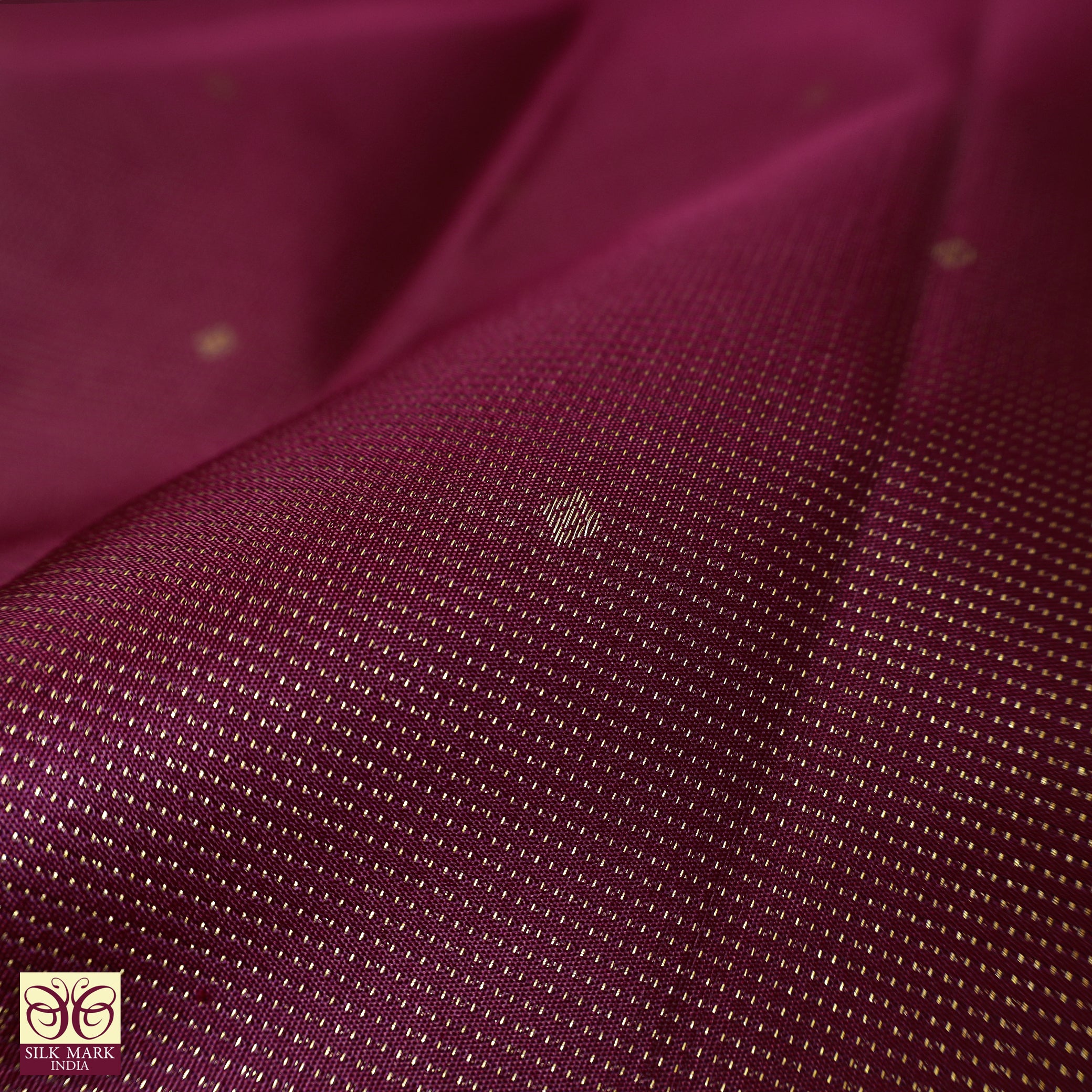 Maroon With Gold Zeri border Subalaya Wedding Silk Saree