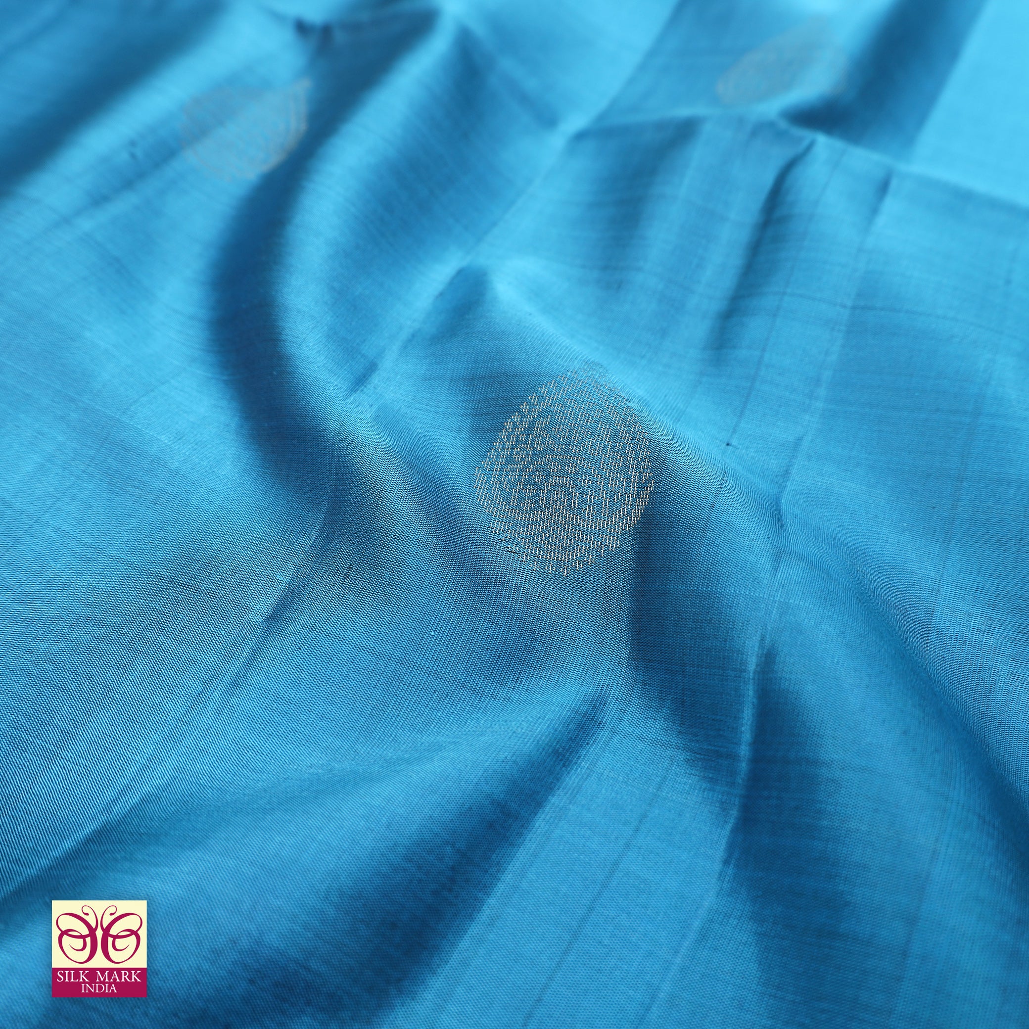 Blue With Deep Purple Premium Pure Soft Silk Saree