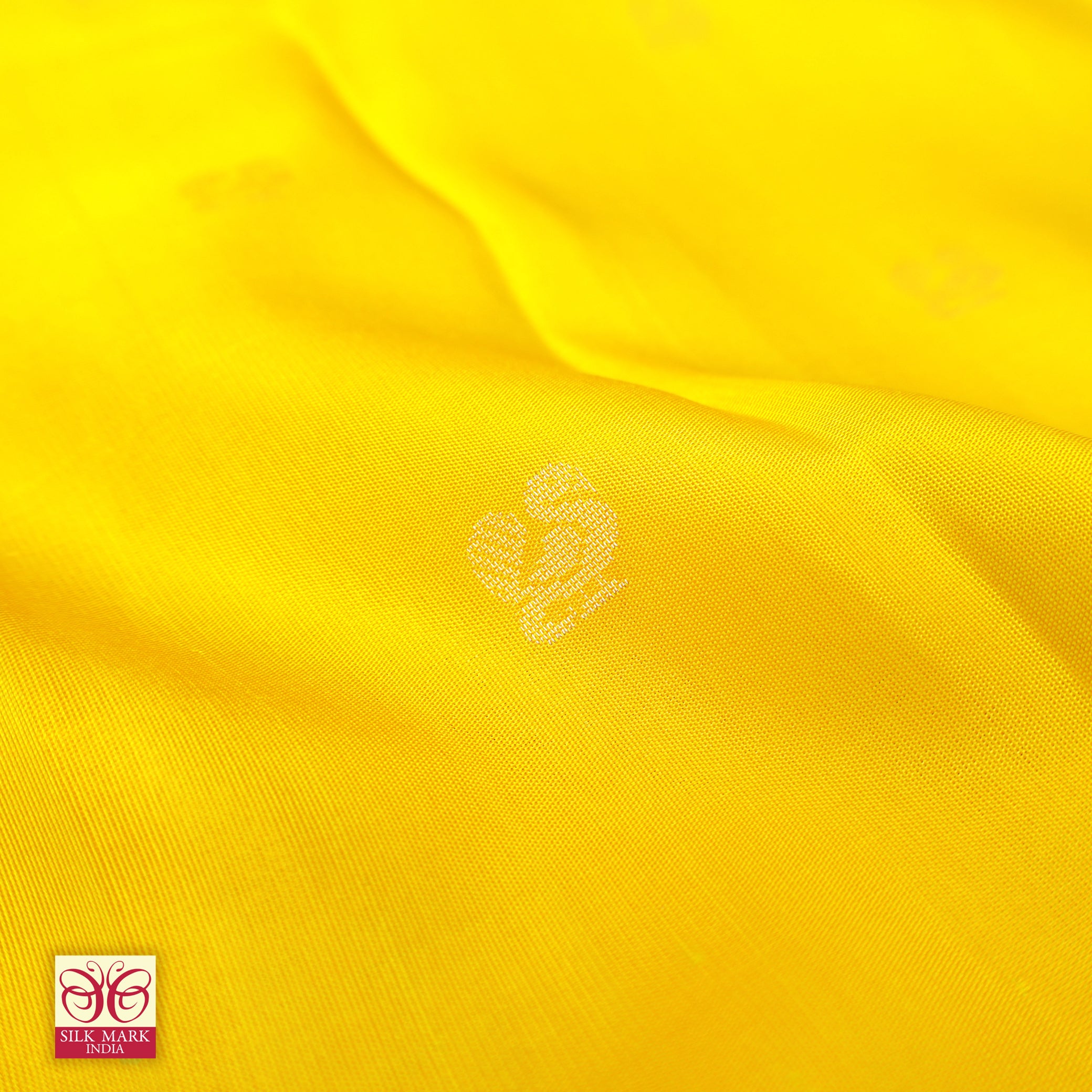 Mustard Yellow With Sky Blue Kanchipuram Pure Soft Silk Saree