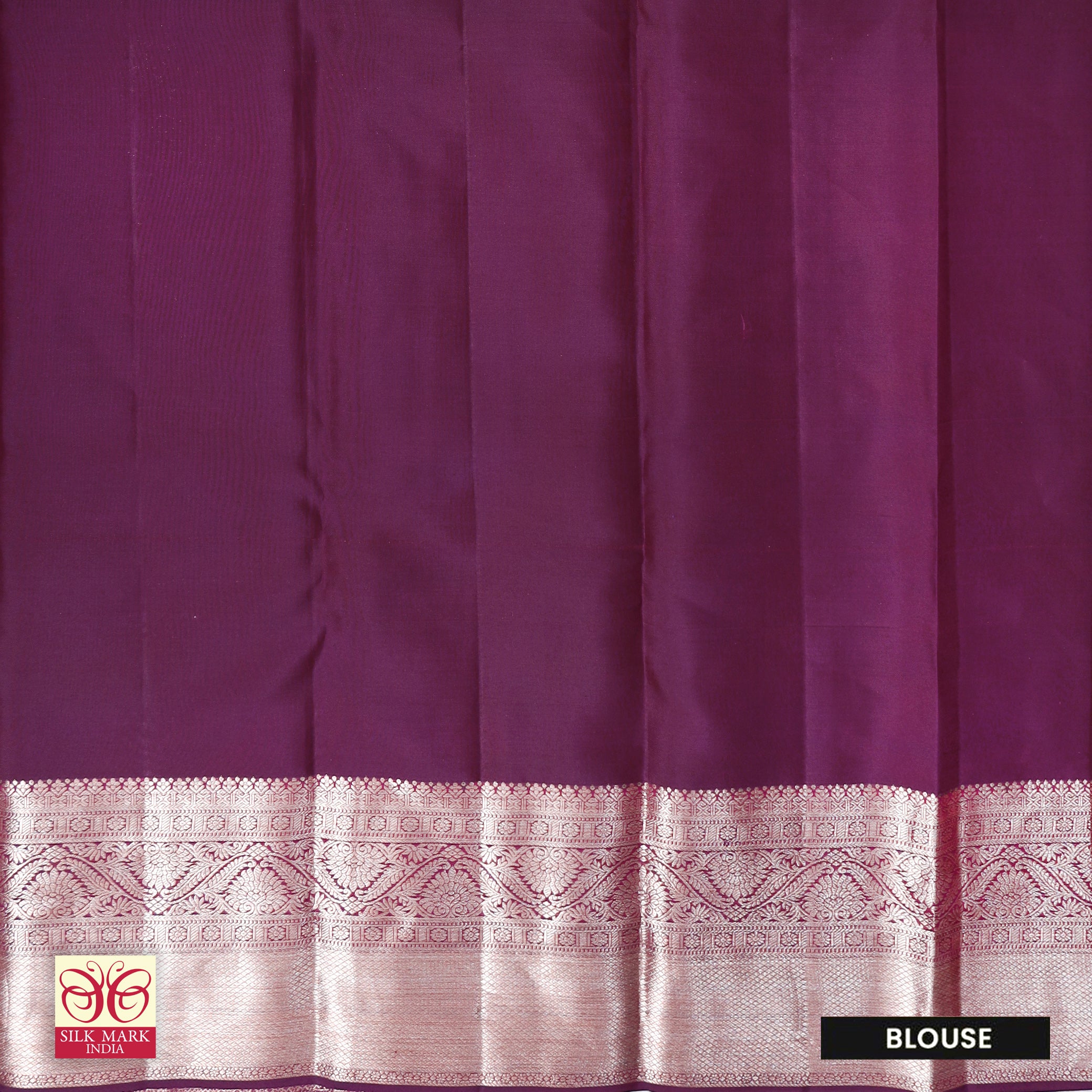 White With Purple Gold Zari border Subhalaya Wedding Silk Saree