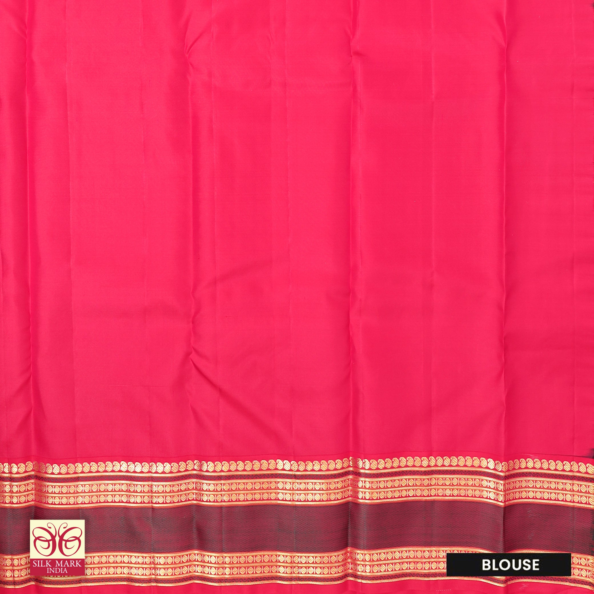 Dark Violet With Red Kanchipuram Pure Soft Silk Saree